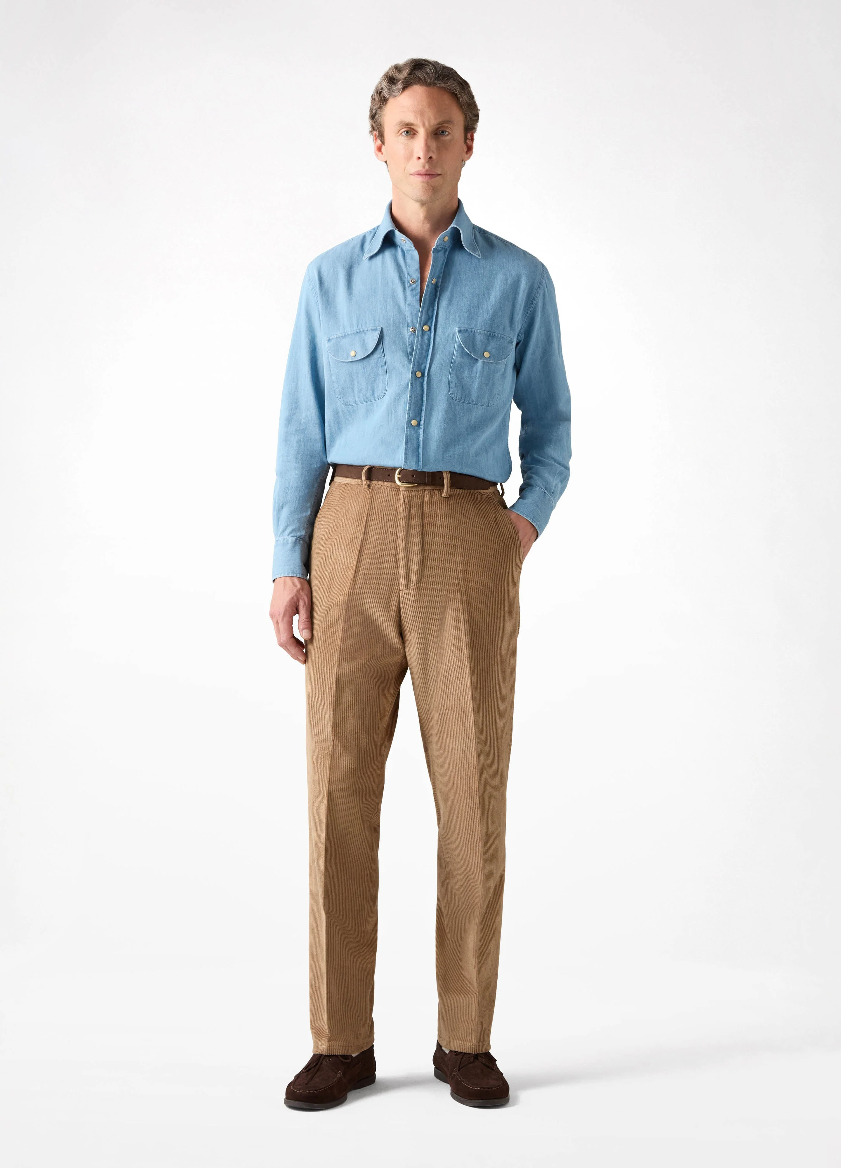 Alfie Corduroy Trousers - Fawn