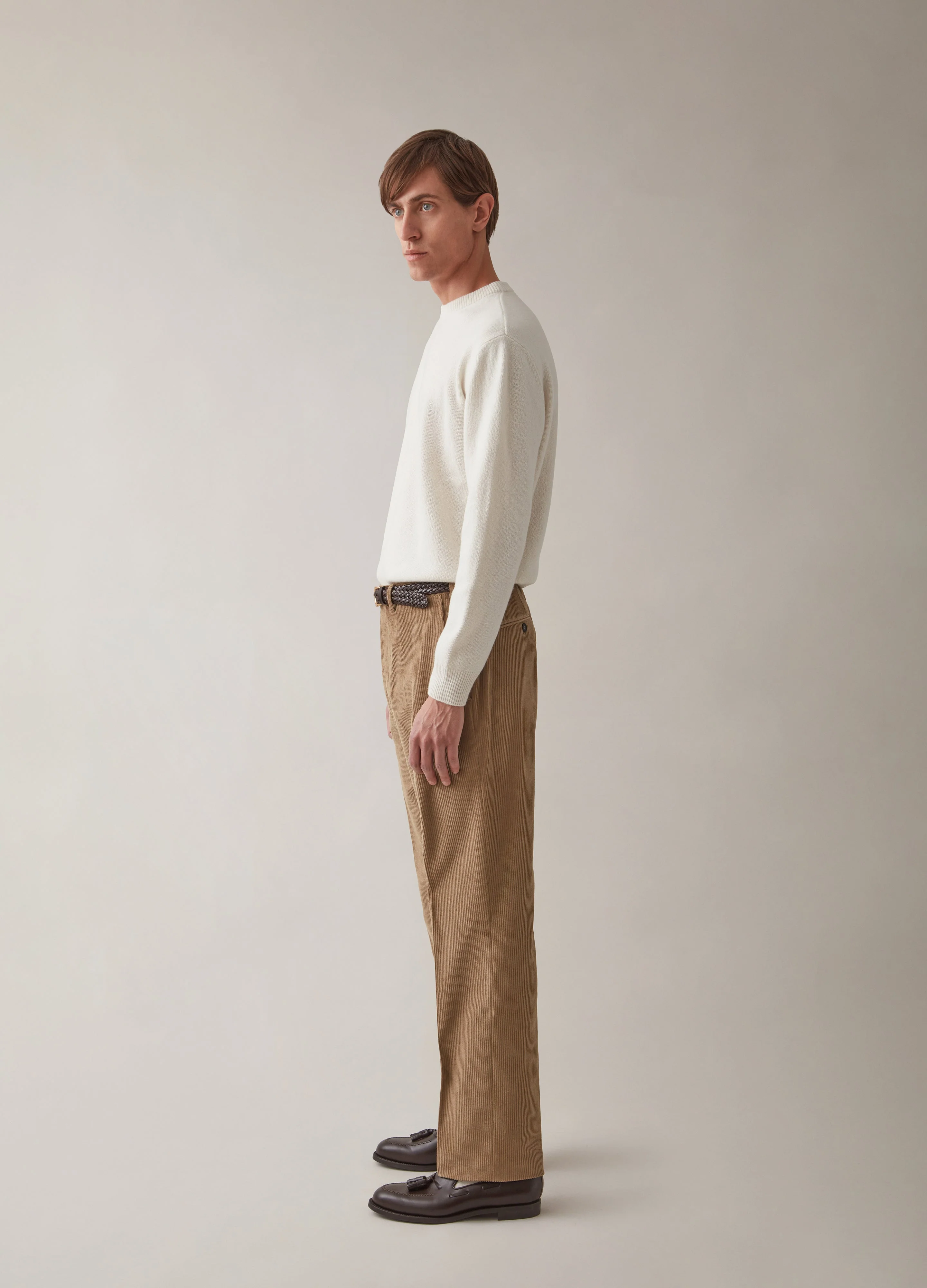 Alfie Corduroy Trousers - Fawn - Image 3