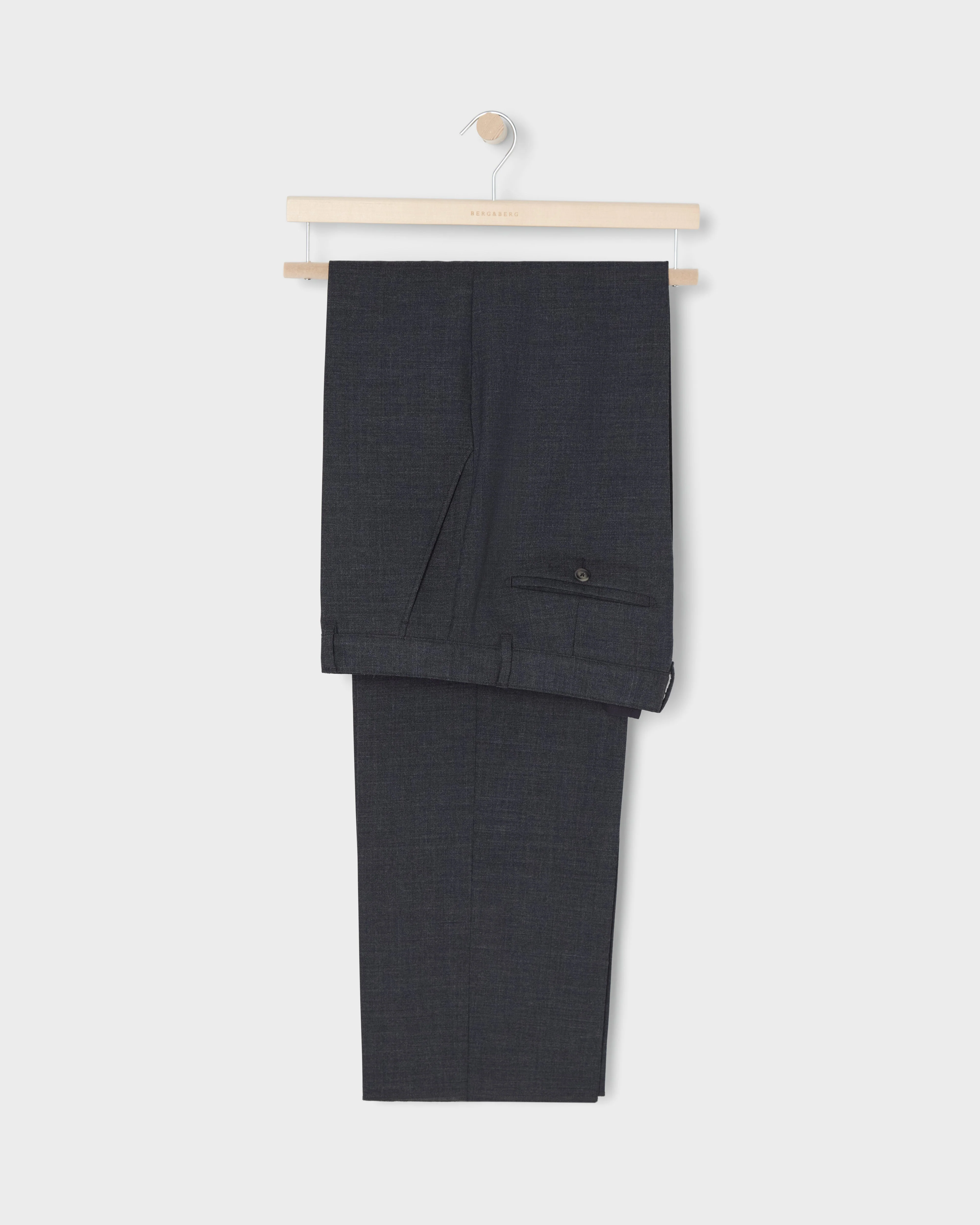 Alfredo High Twist Wool Trousers - Air Force Blue - Image 5