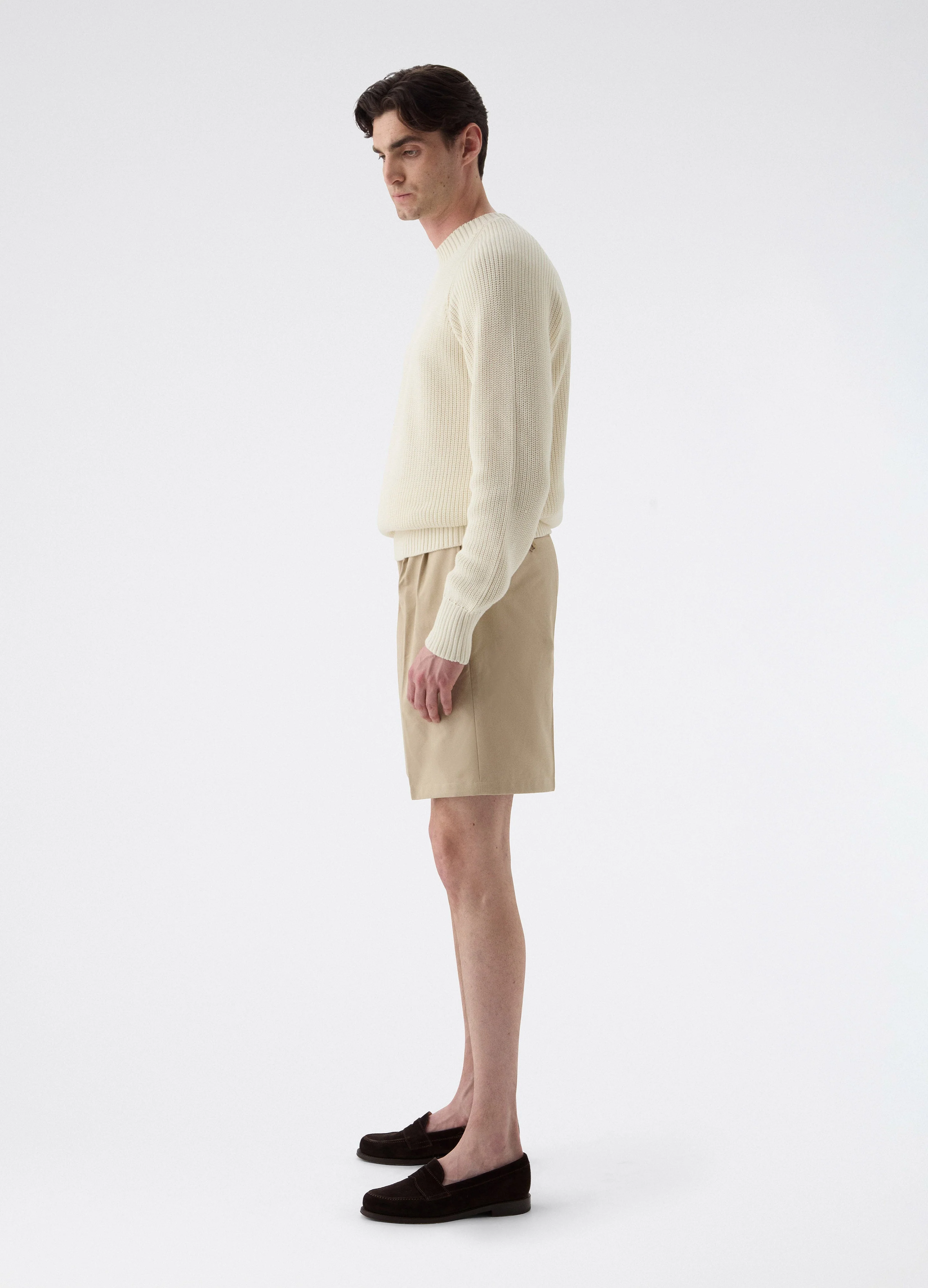 Antonello Cotton Shorts - Tan - Image 4