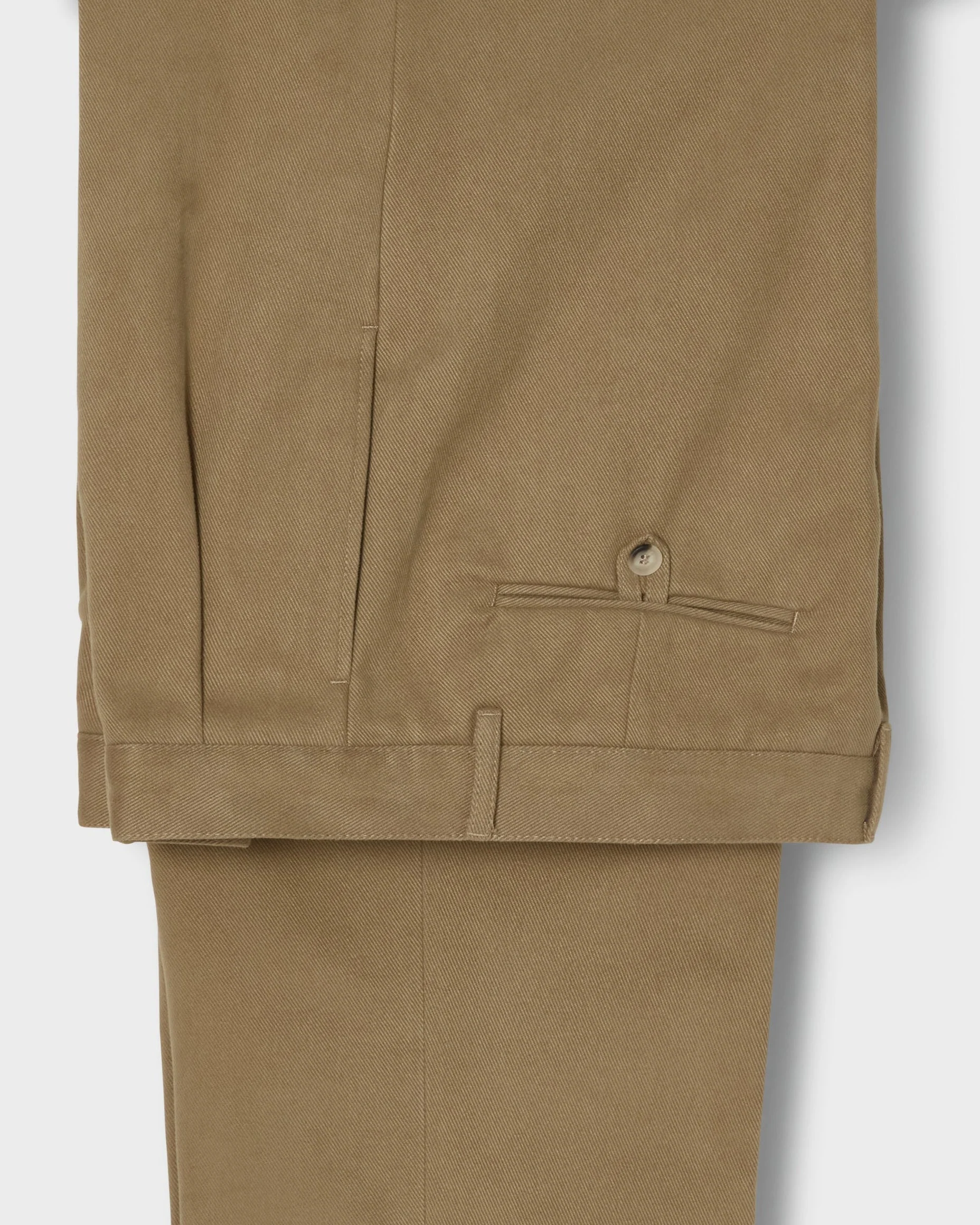 Antonello Cotton Trousers - Khaki - Image 2