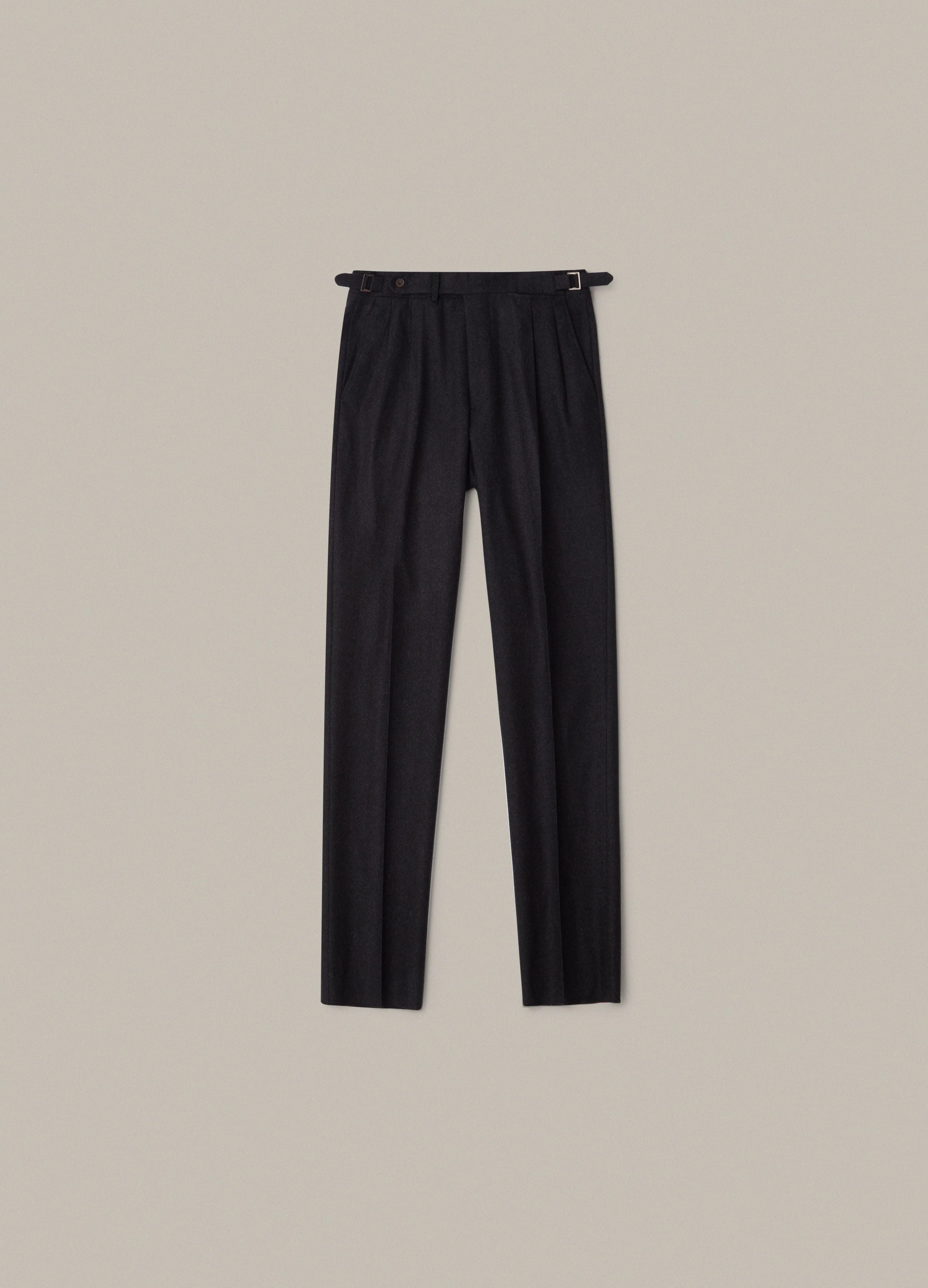 Antonio Flannel Trousers - Charcoal - Image 4