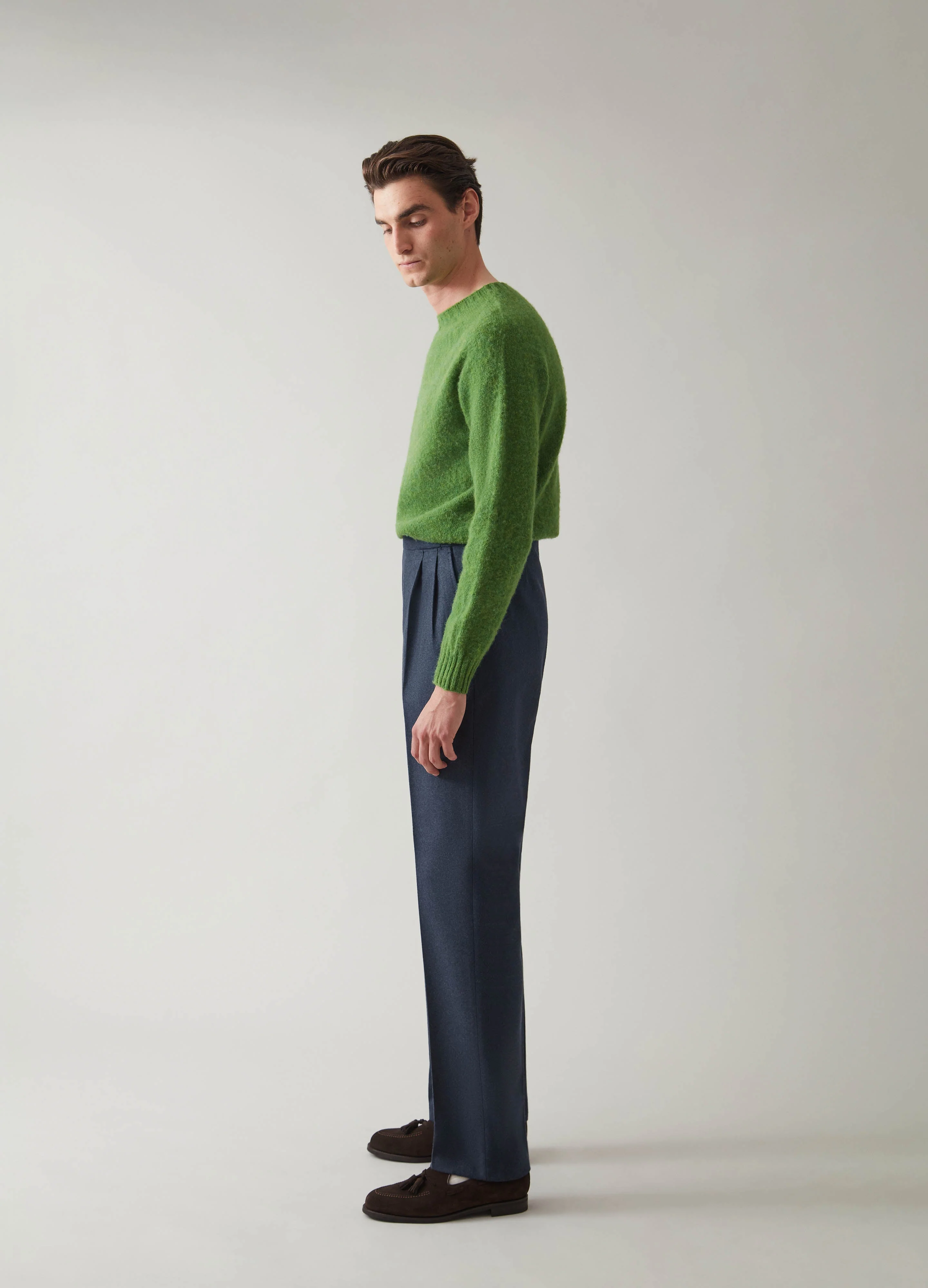 Antonio Flannel Trousers - Air force blue - Image 3