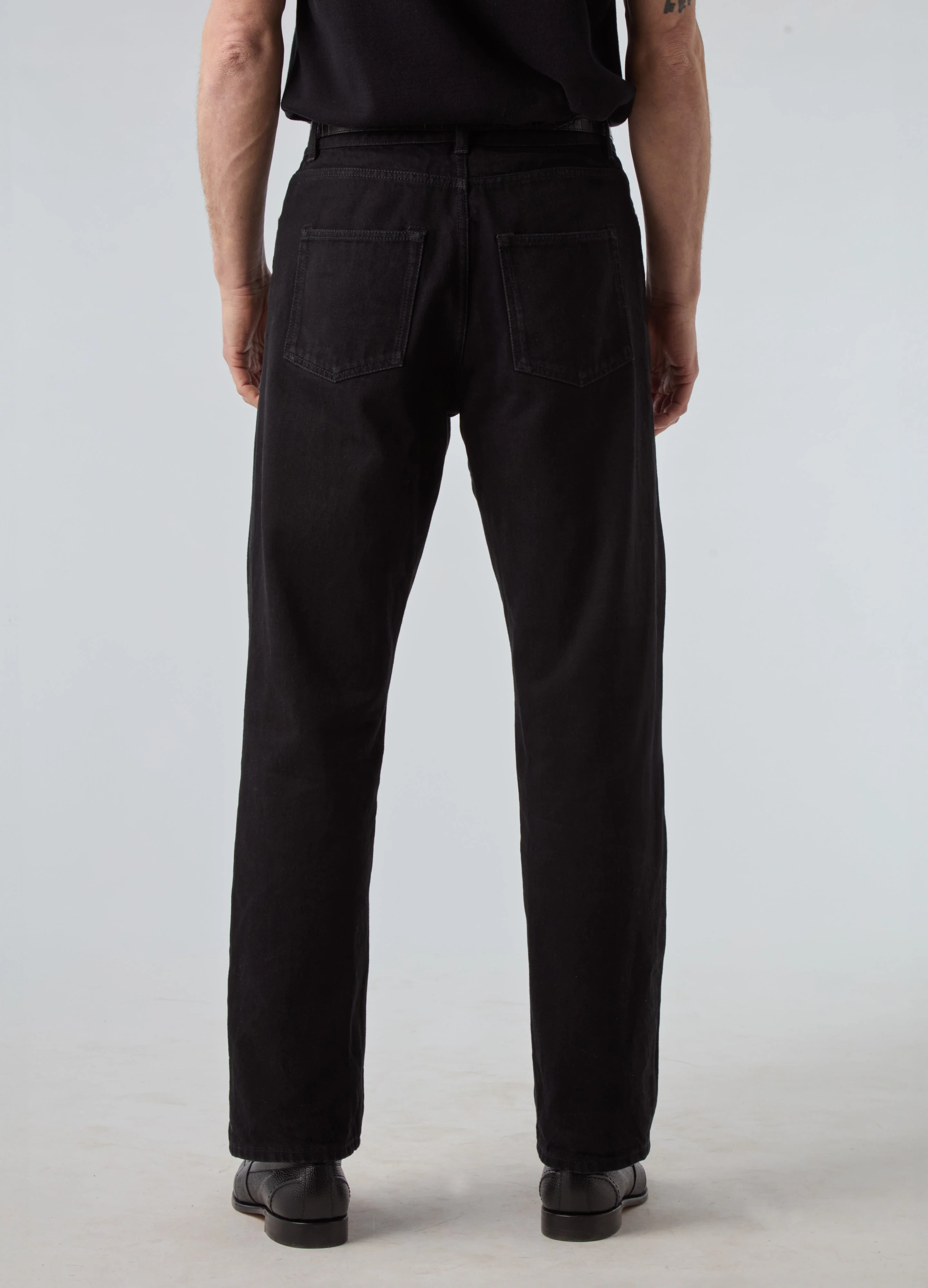 Arthuro Five Pocket Trousers - Washed Black - Image 4
