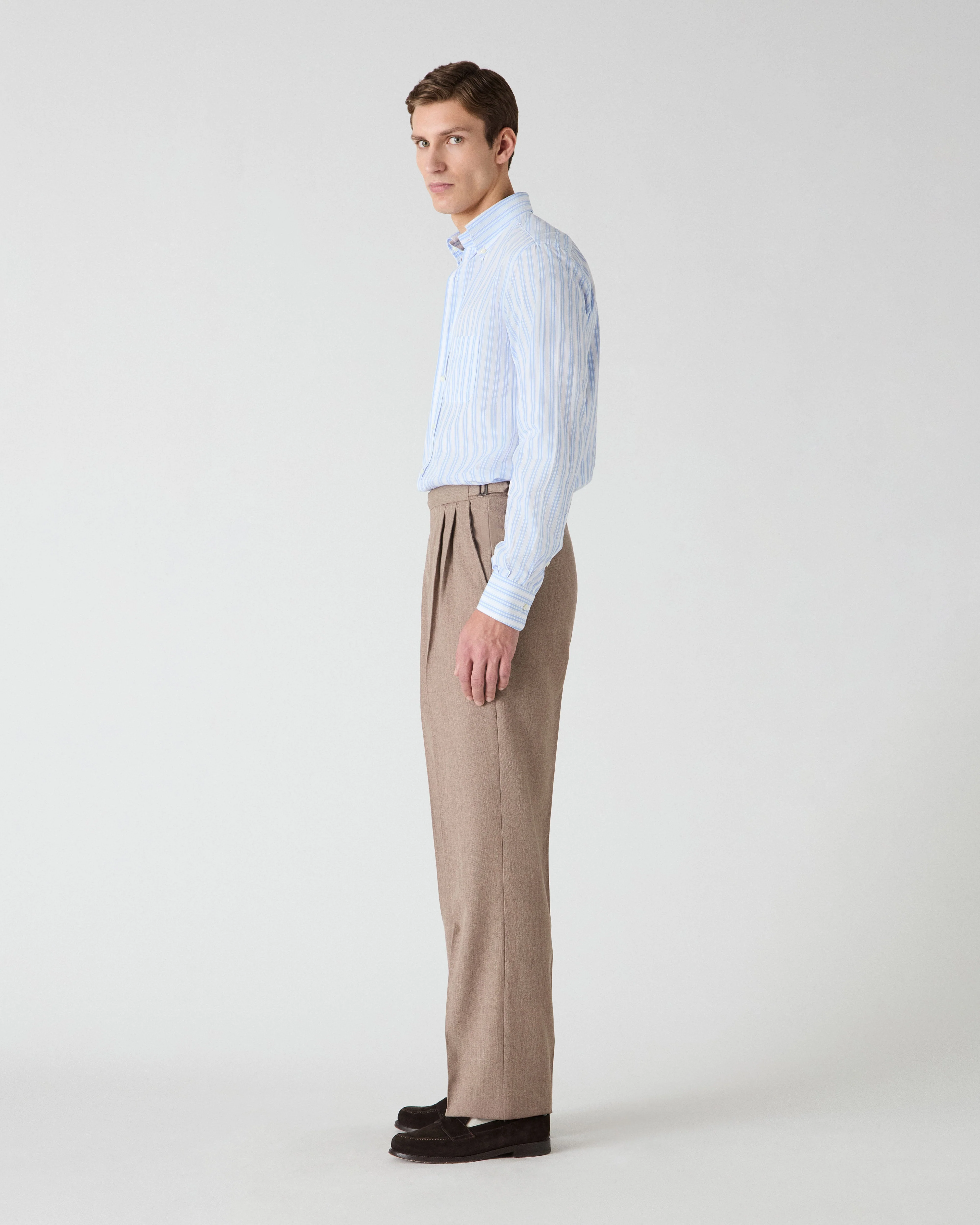 August Cavalry Twill Trousers - Brown - Image 3