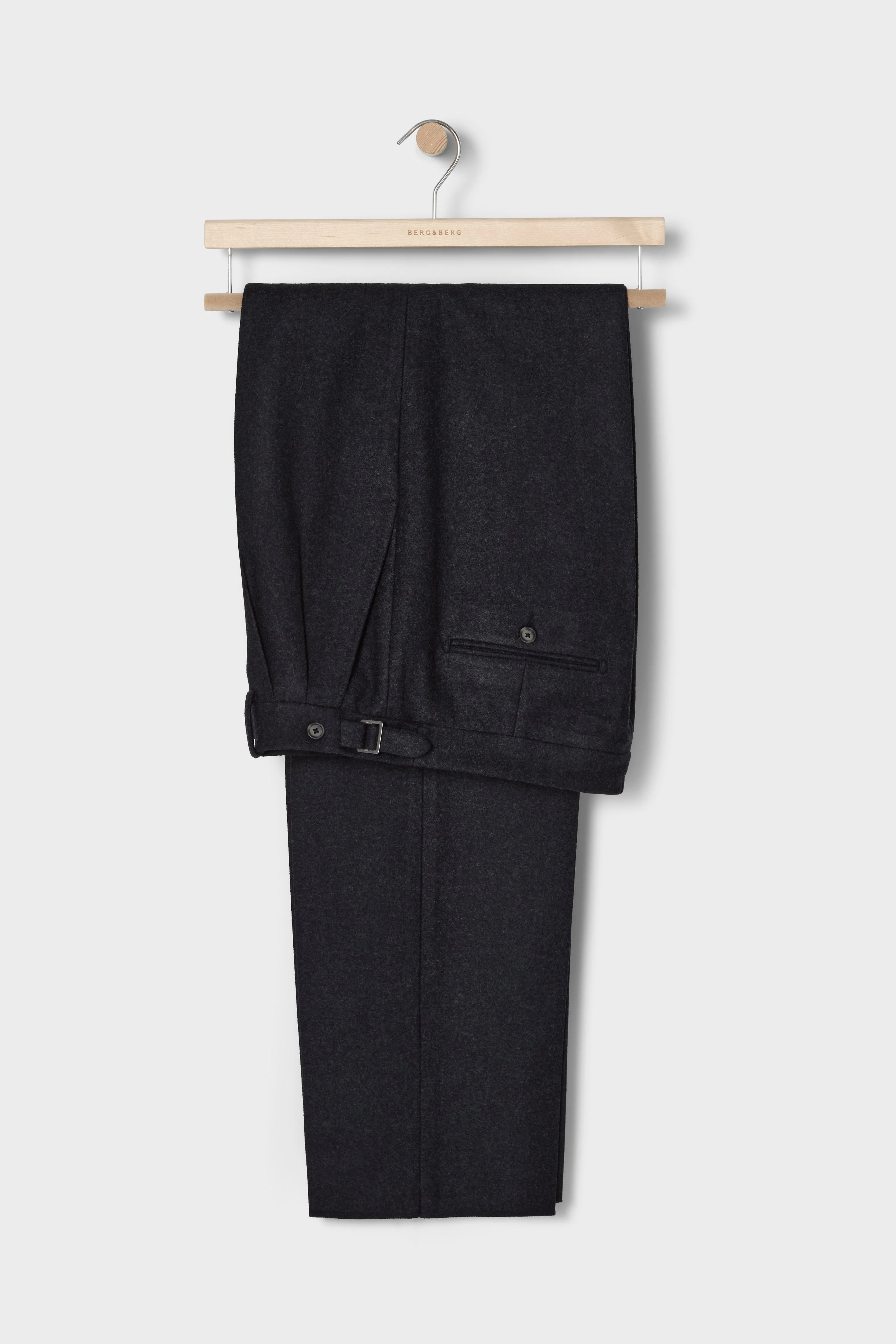 August Flannel Trousers - Charcoal - Image 6