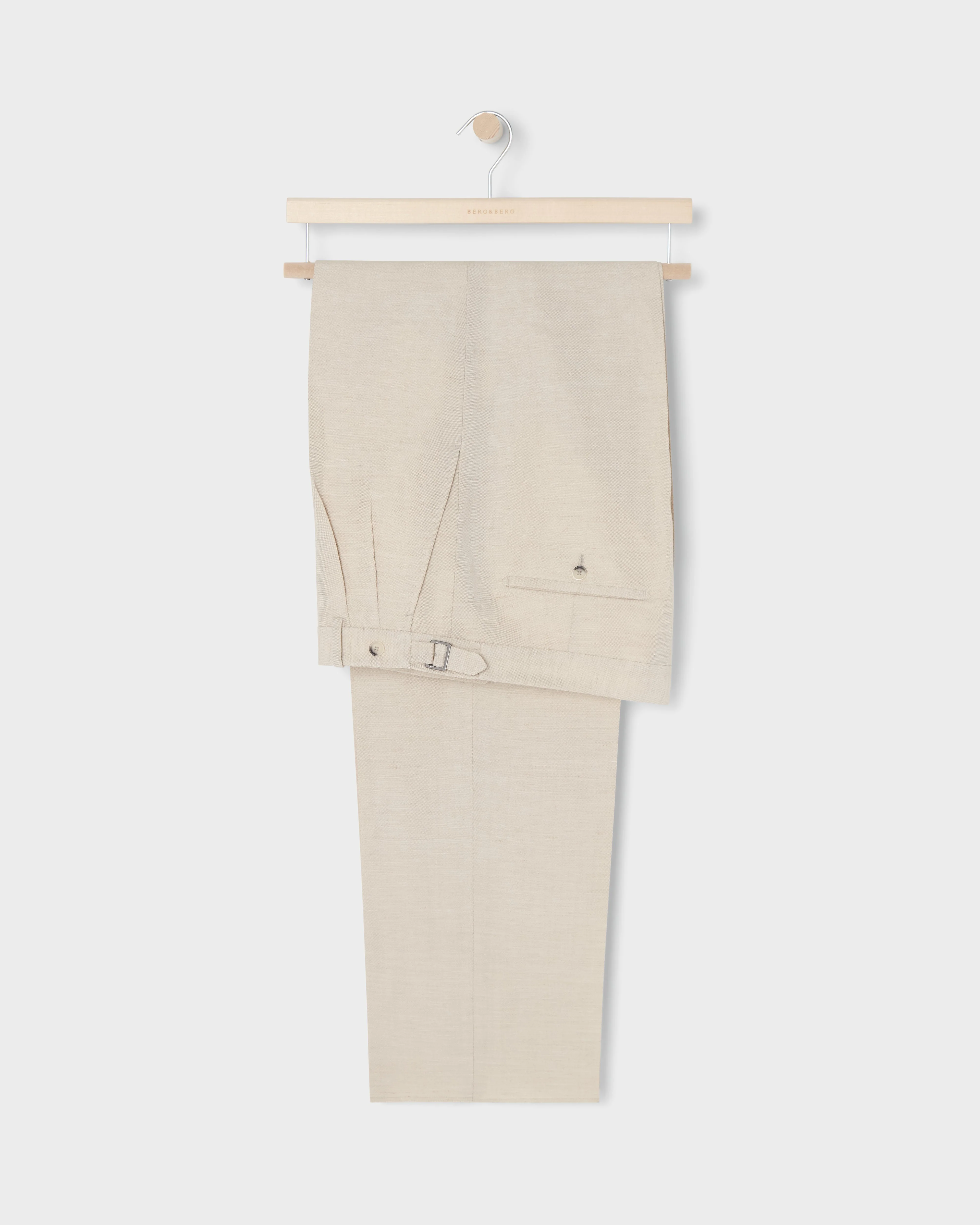 August Wool/Linen Trousers - Sand - Image 5