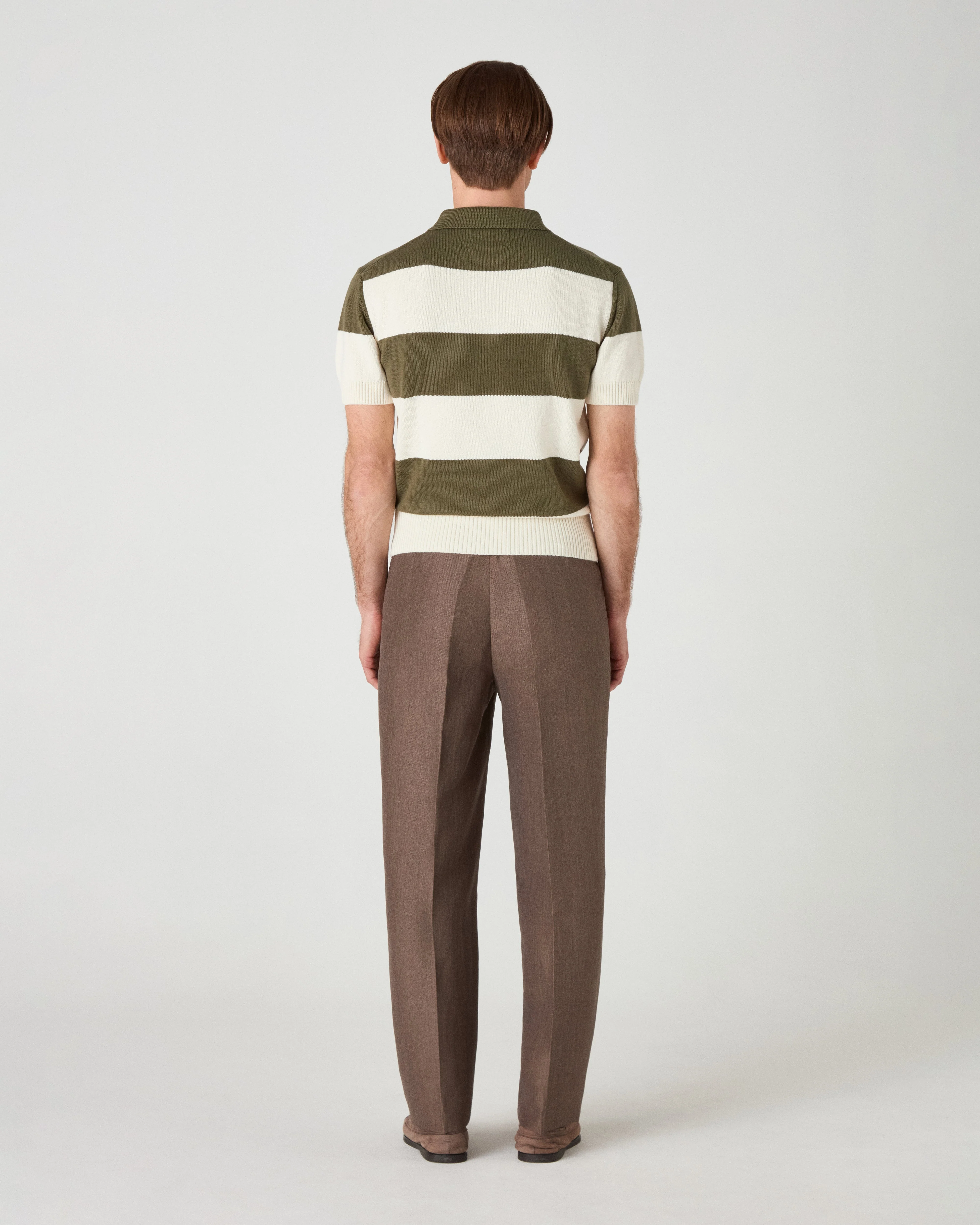 August Wool/Linen Trousers - Taupe - Image 3