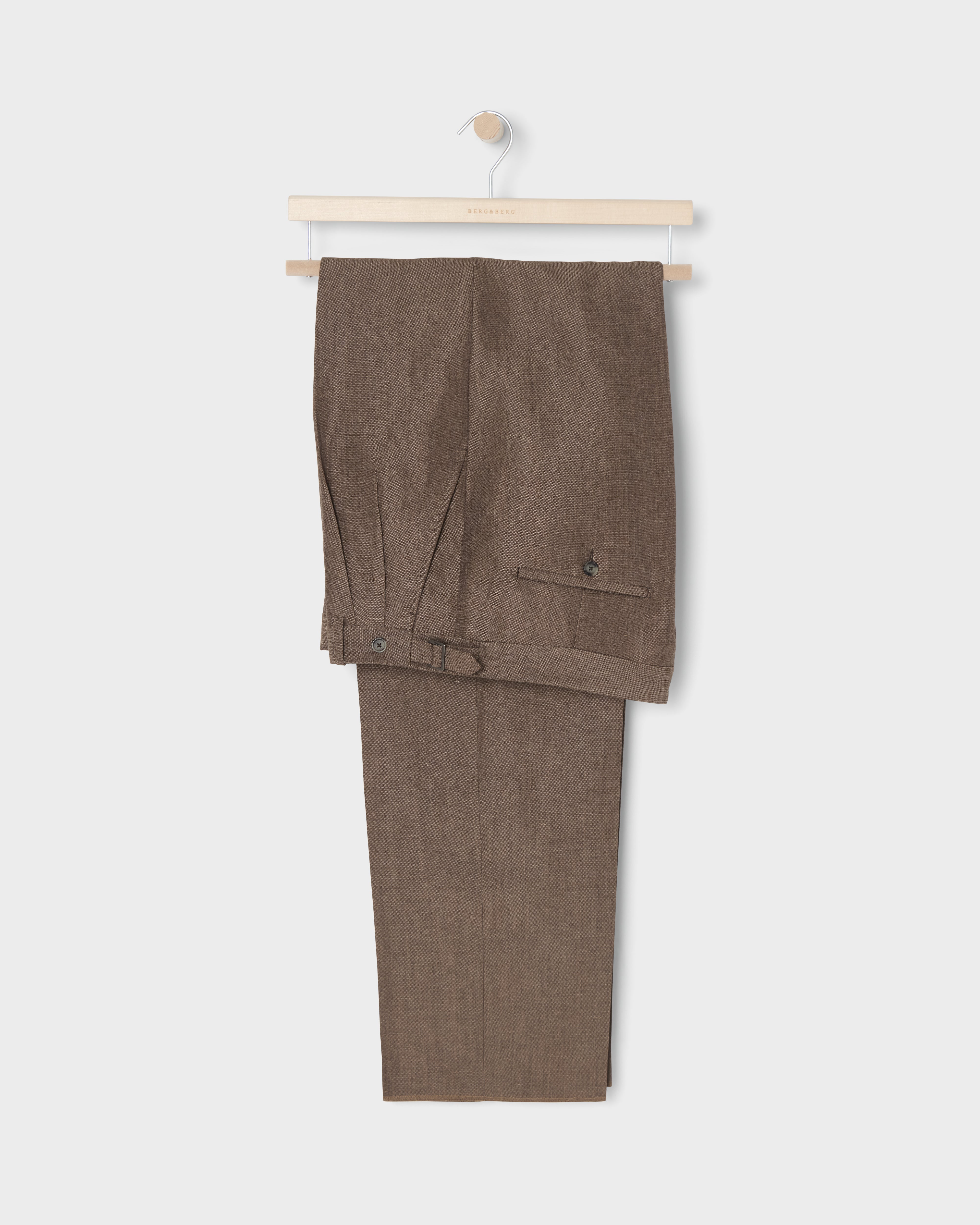 August Wool/Linen Trousers - Taupe - Image 4