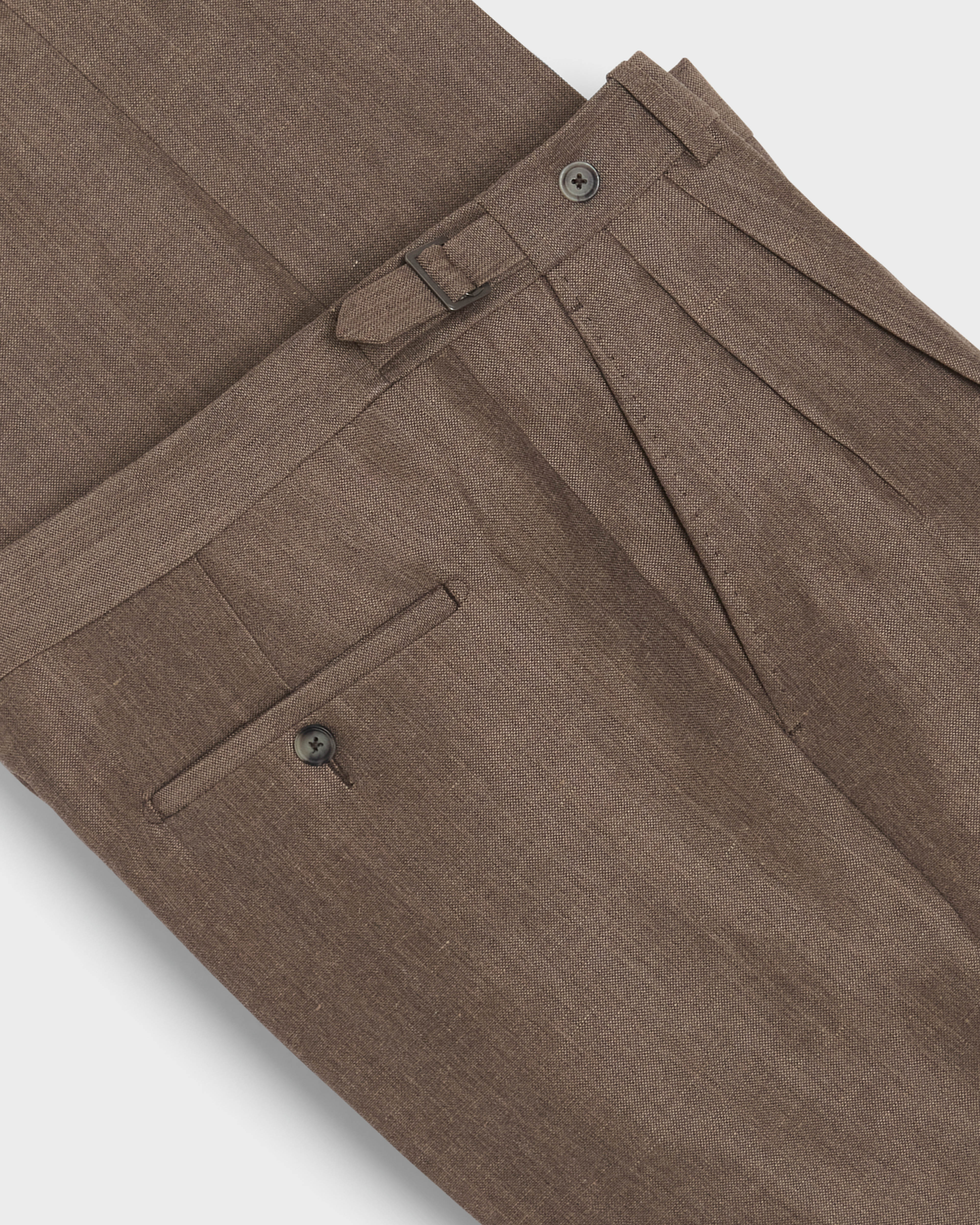 August Wool/Linen Trousers - Taupe - Image 5