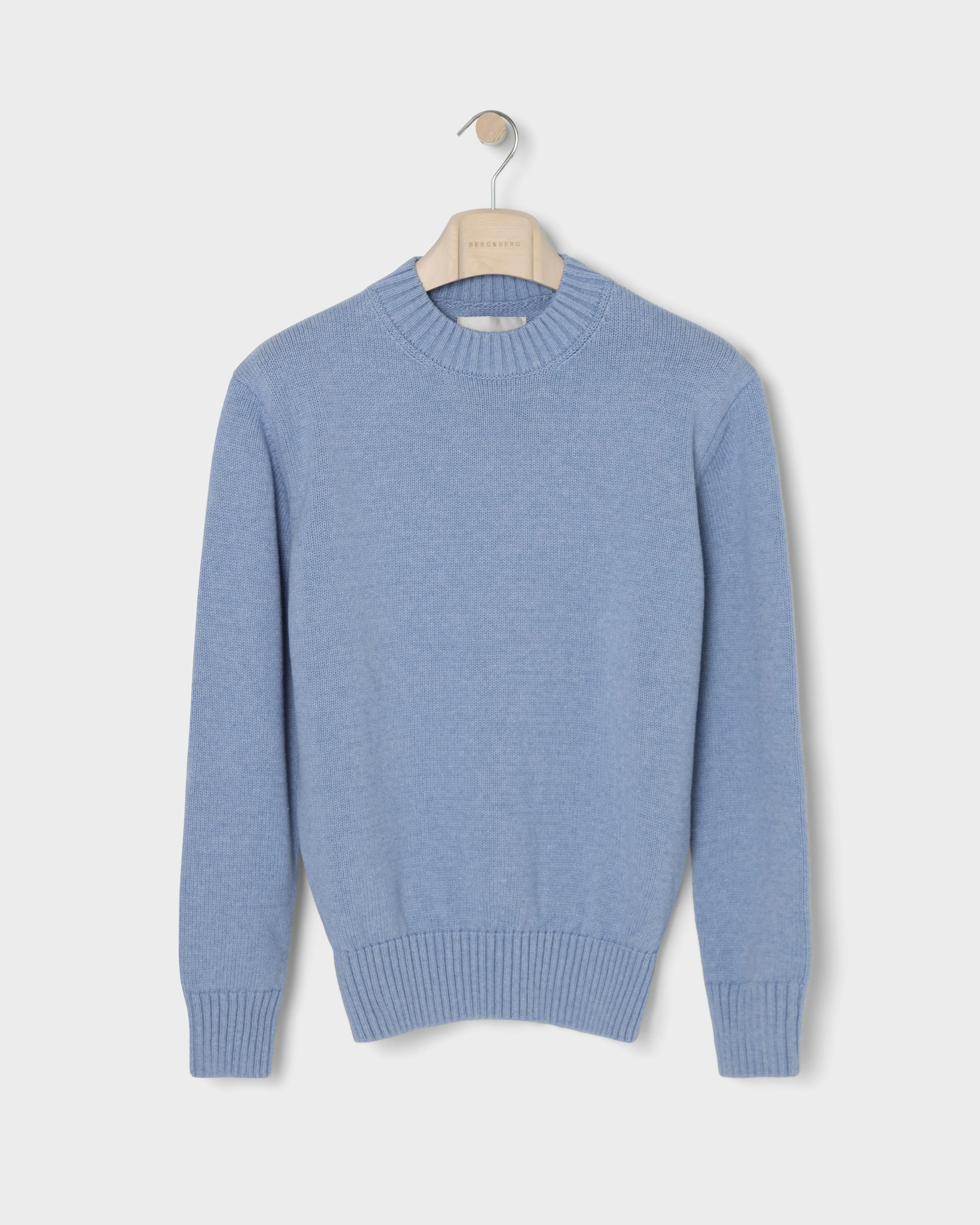 Ben Cotton Crew Neck - Powder Blue - Image 4