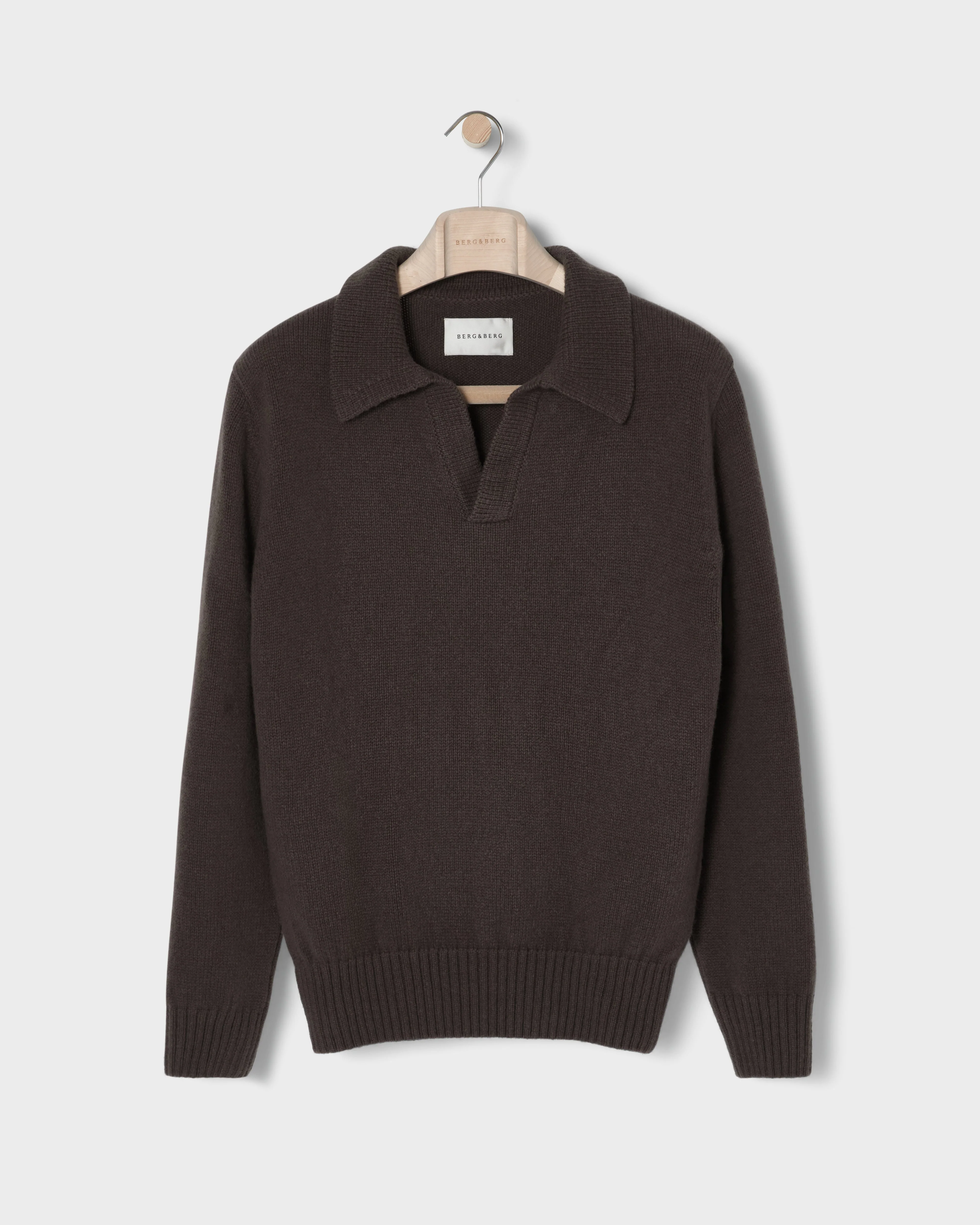 Benny Wool/Cashmere Polo - Brown - Image 4