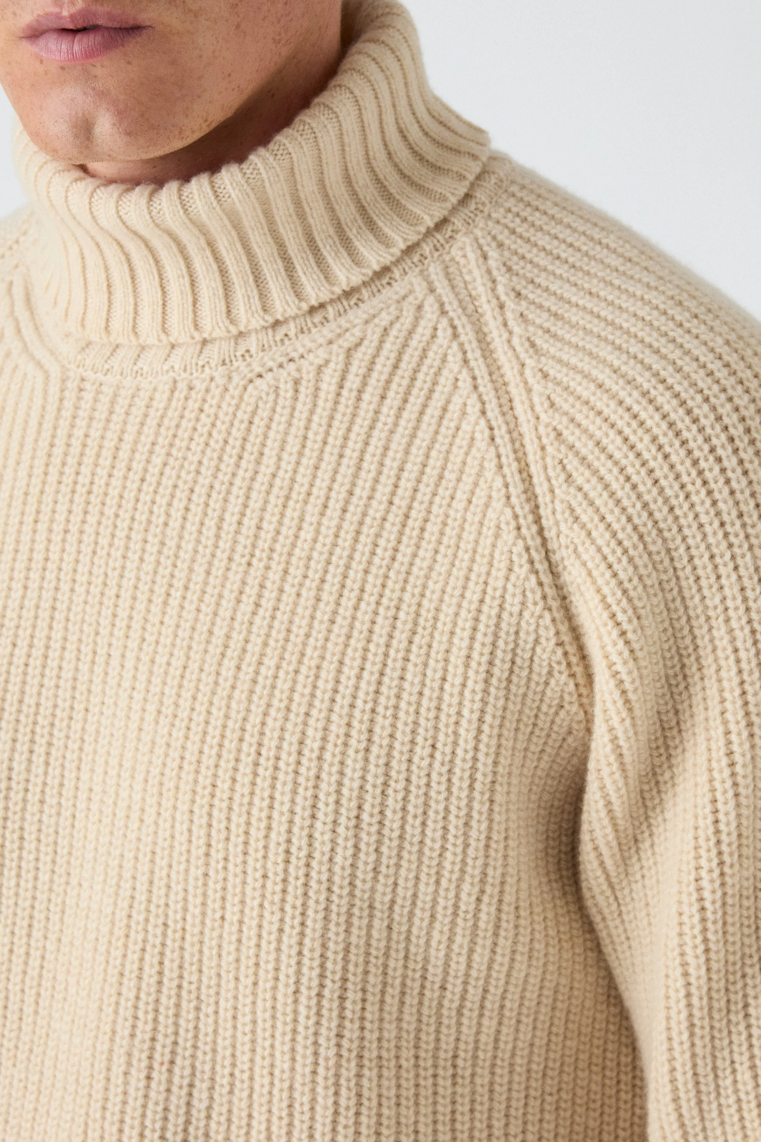 Bernhard Roll Neck Sweater - Natural - Image 2