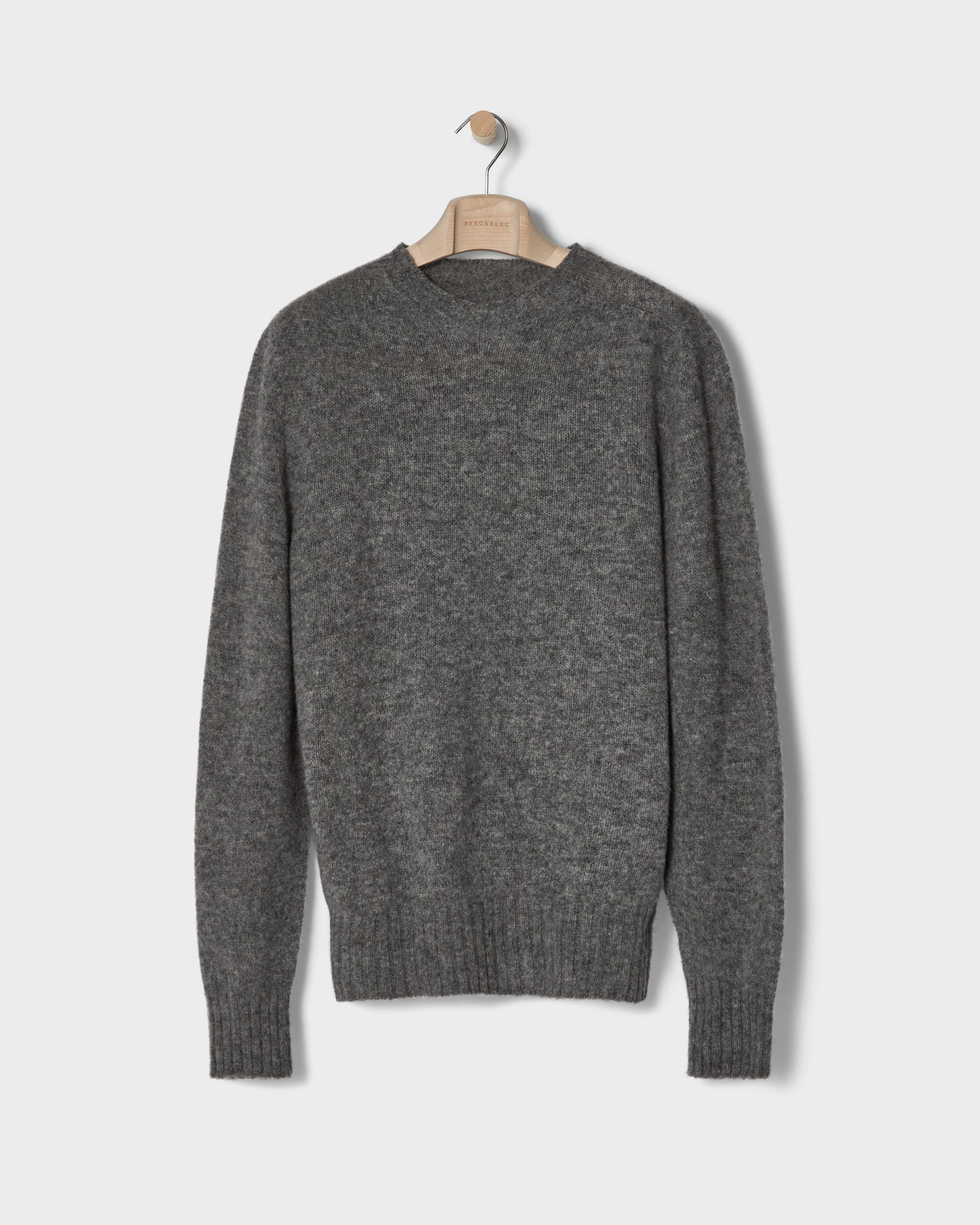 Birger Shaggy Crew Neck - Flannel Grey - Image 4