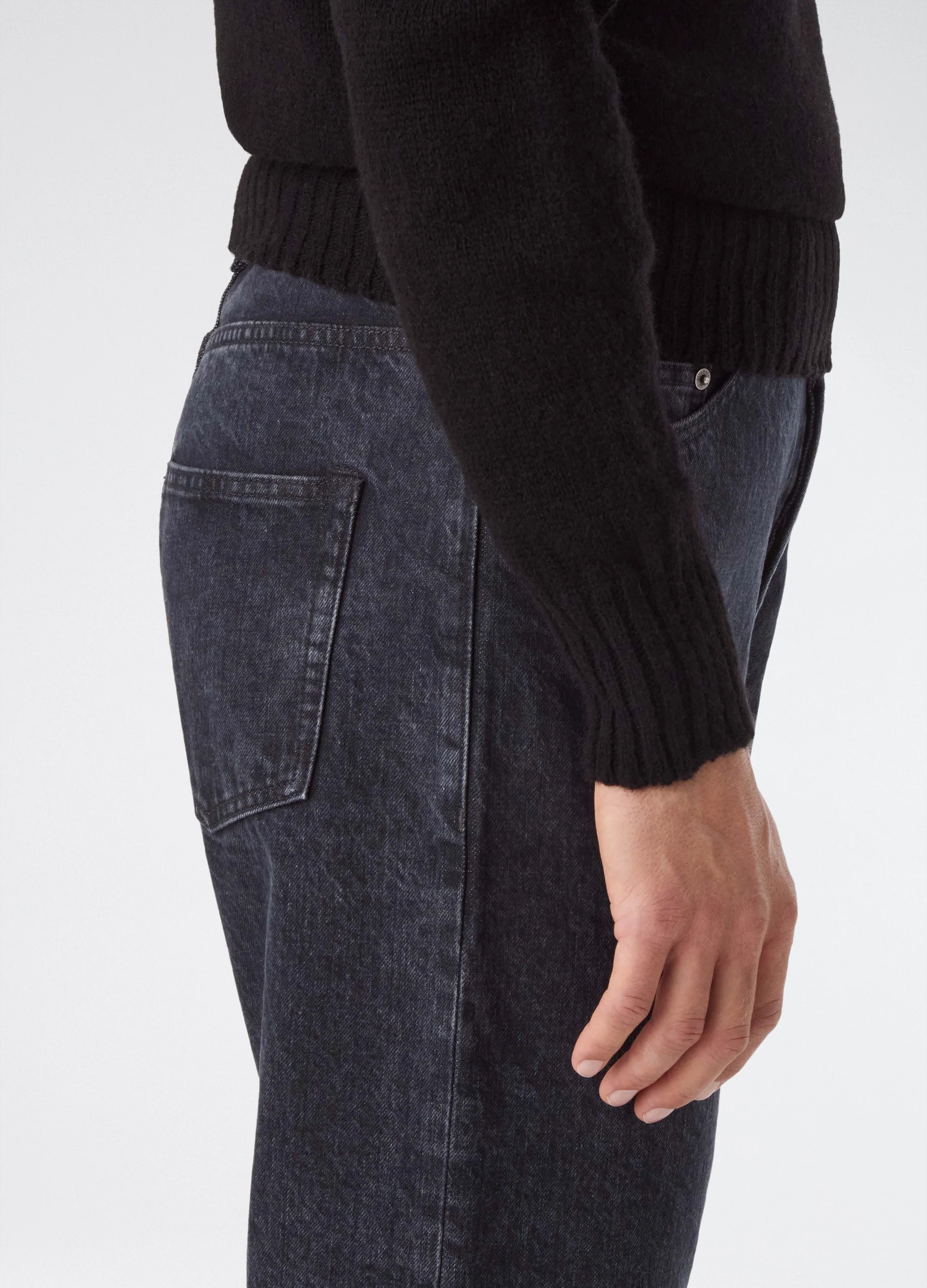 Birger Shaggy Crew Neck - Black - Image 3