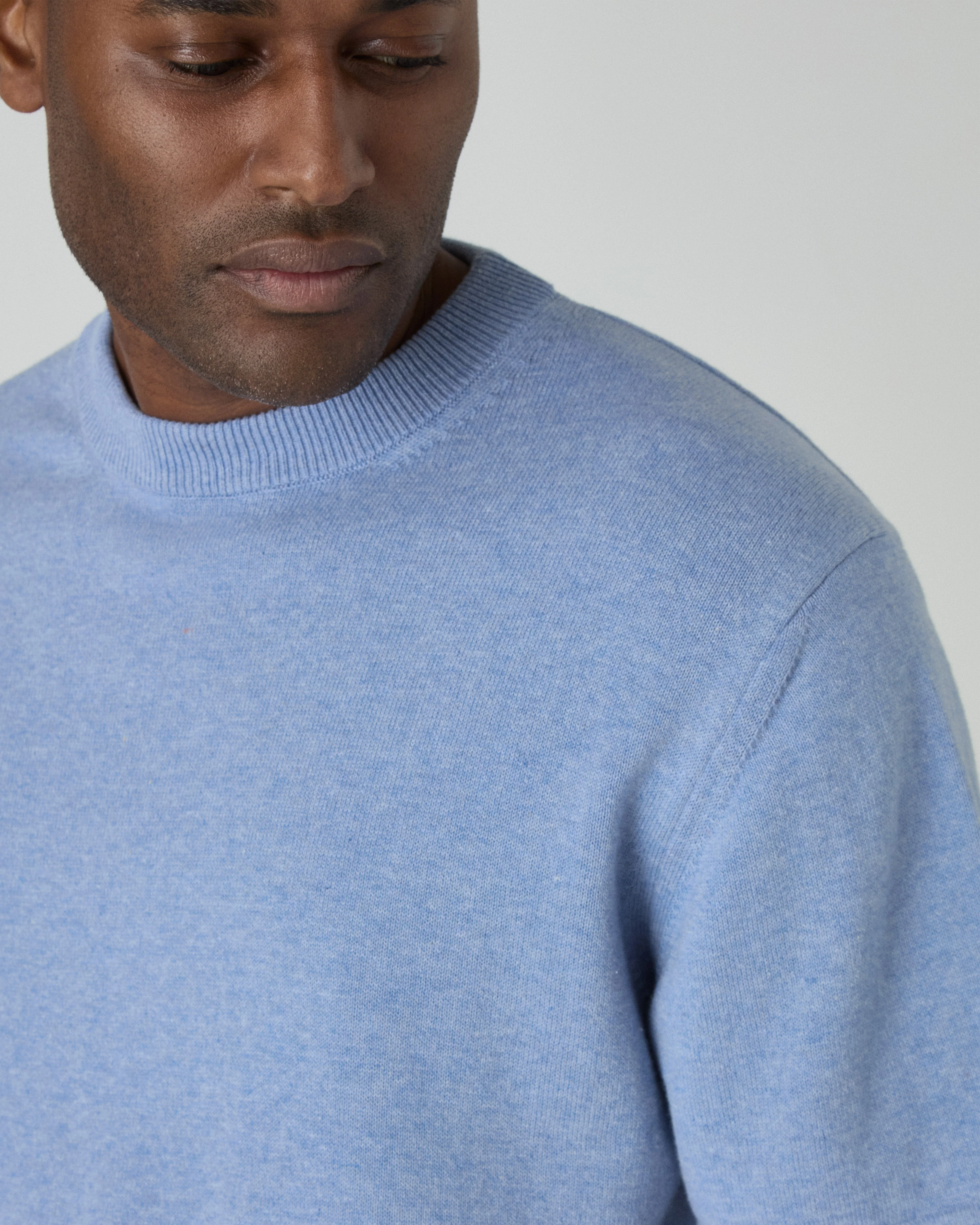Bo Knitted T-Shirt - Powder Blue - Image 2