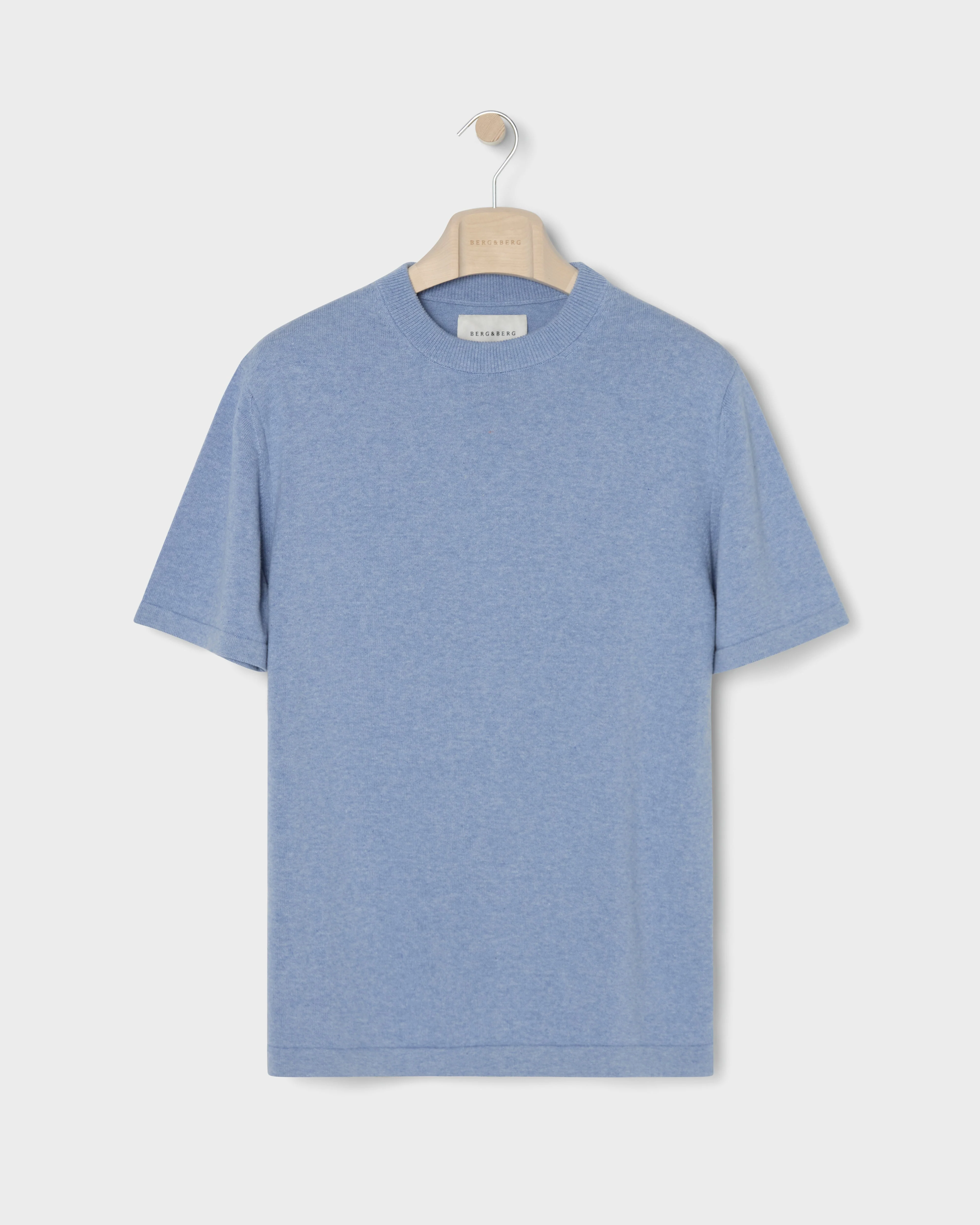 Bo Knitted T-Shirt - Powder Blue - Image 6