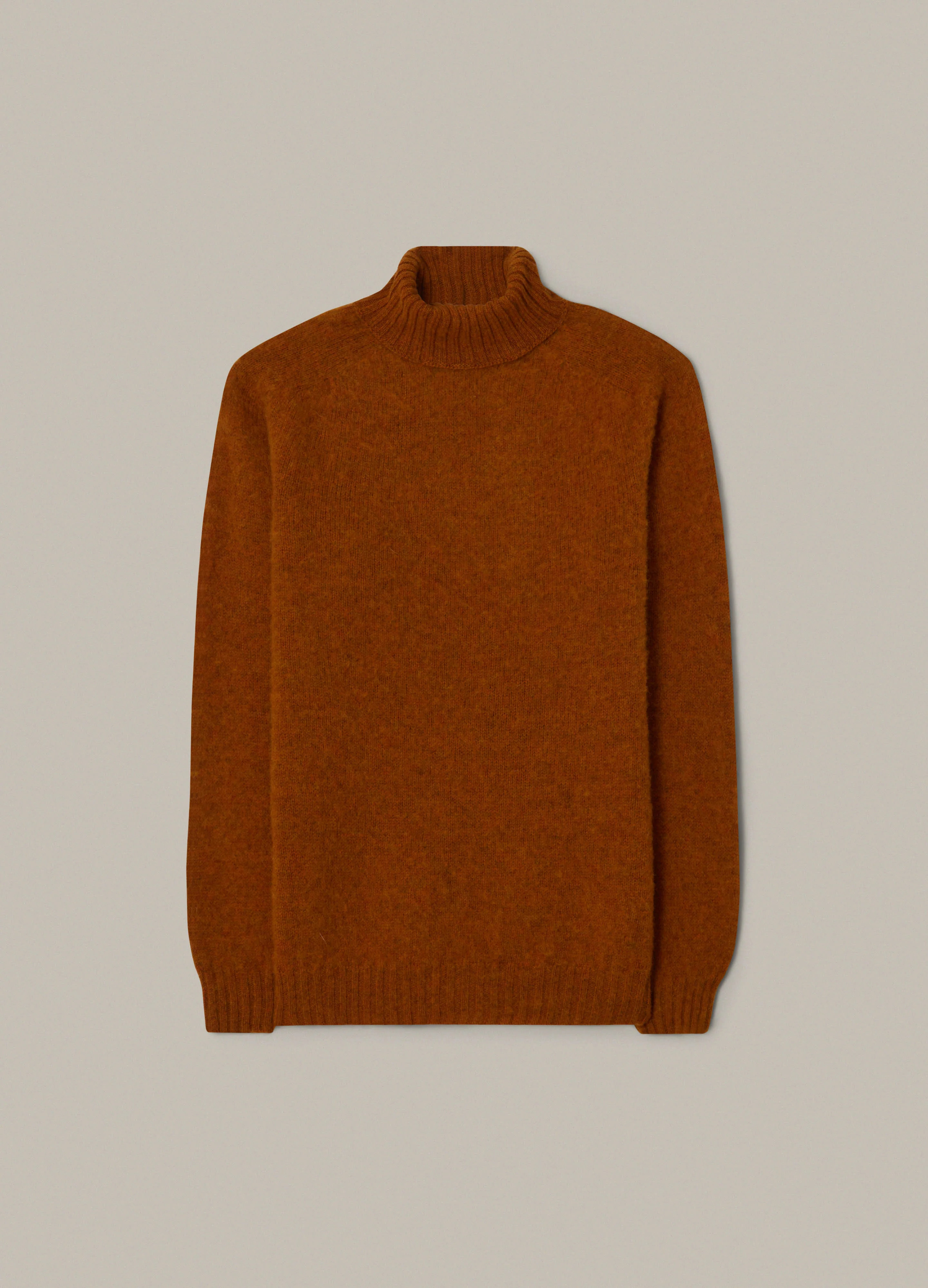 Bosse Shaggy Roll Neck - Rust - Image 2