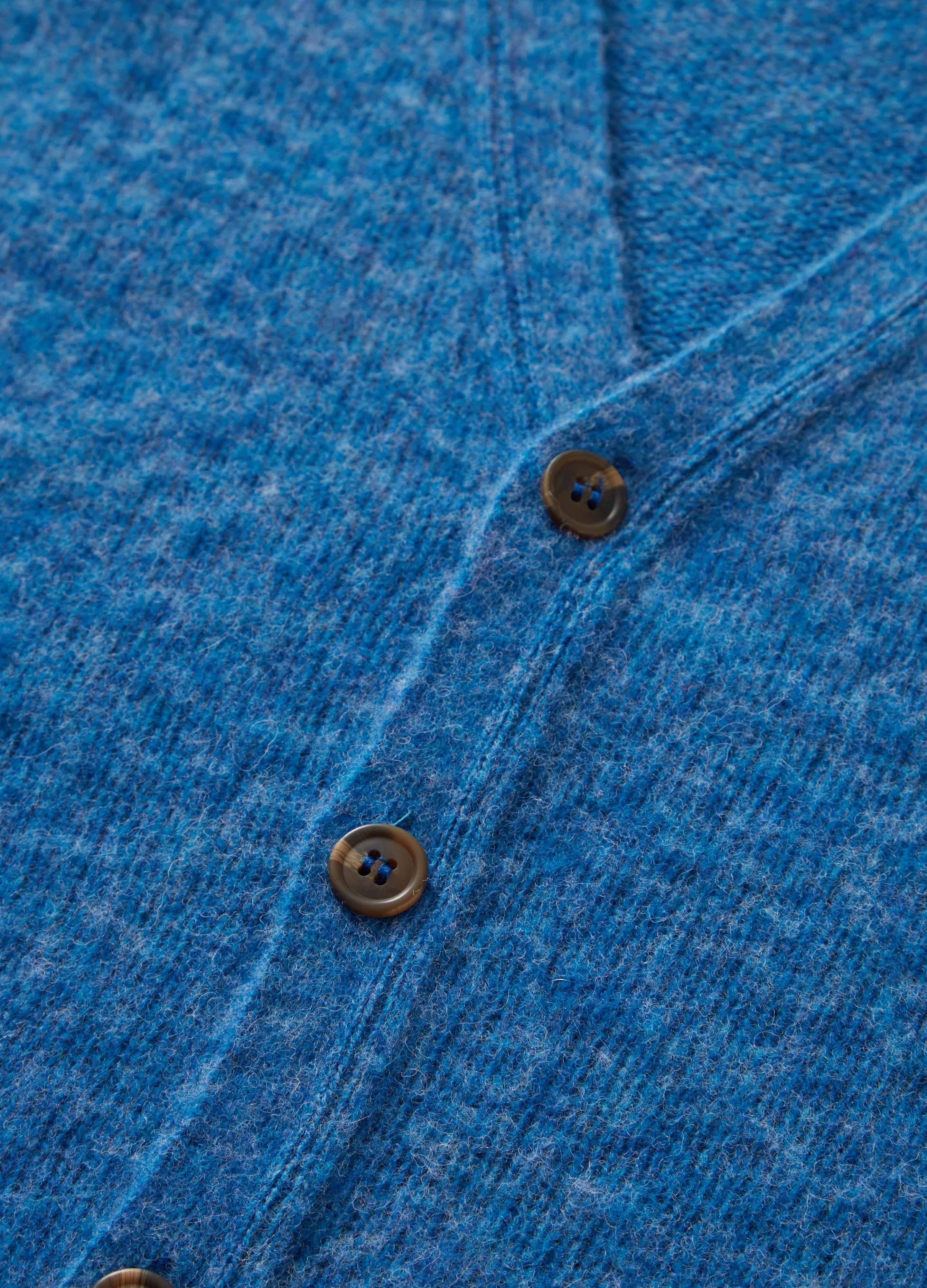 Brian Shaggy Cardigan - Blue - Image 4