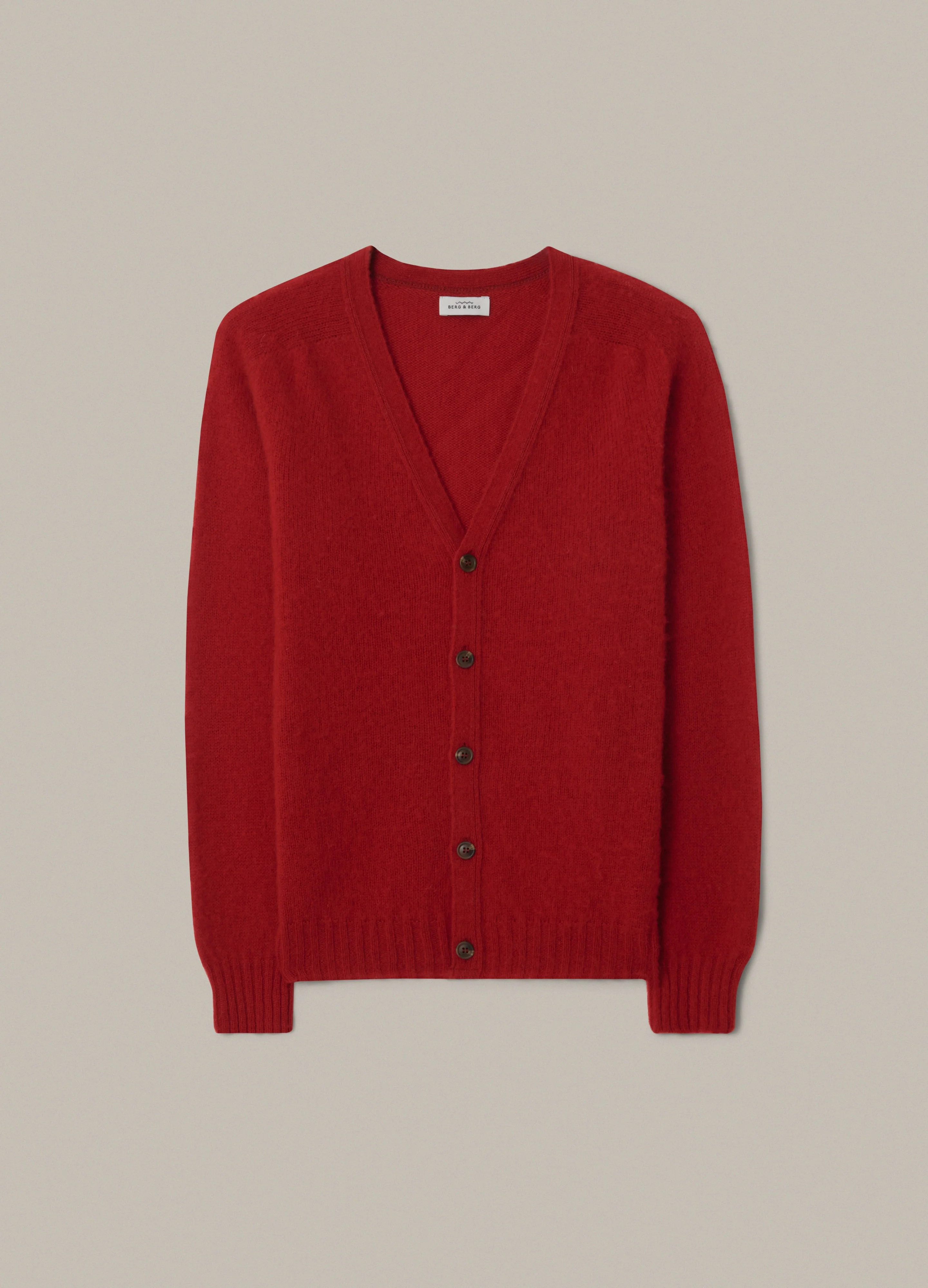 Brian Shaggy Cardigan - Red - Image 2