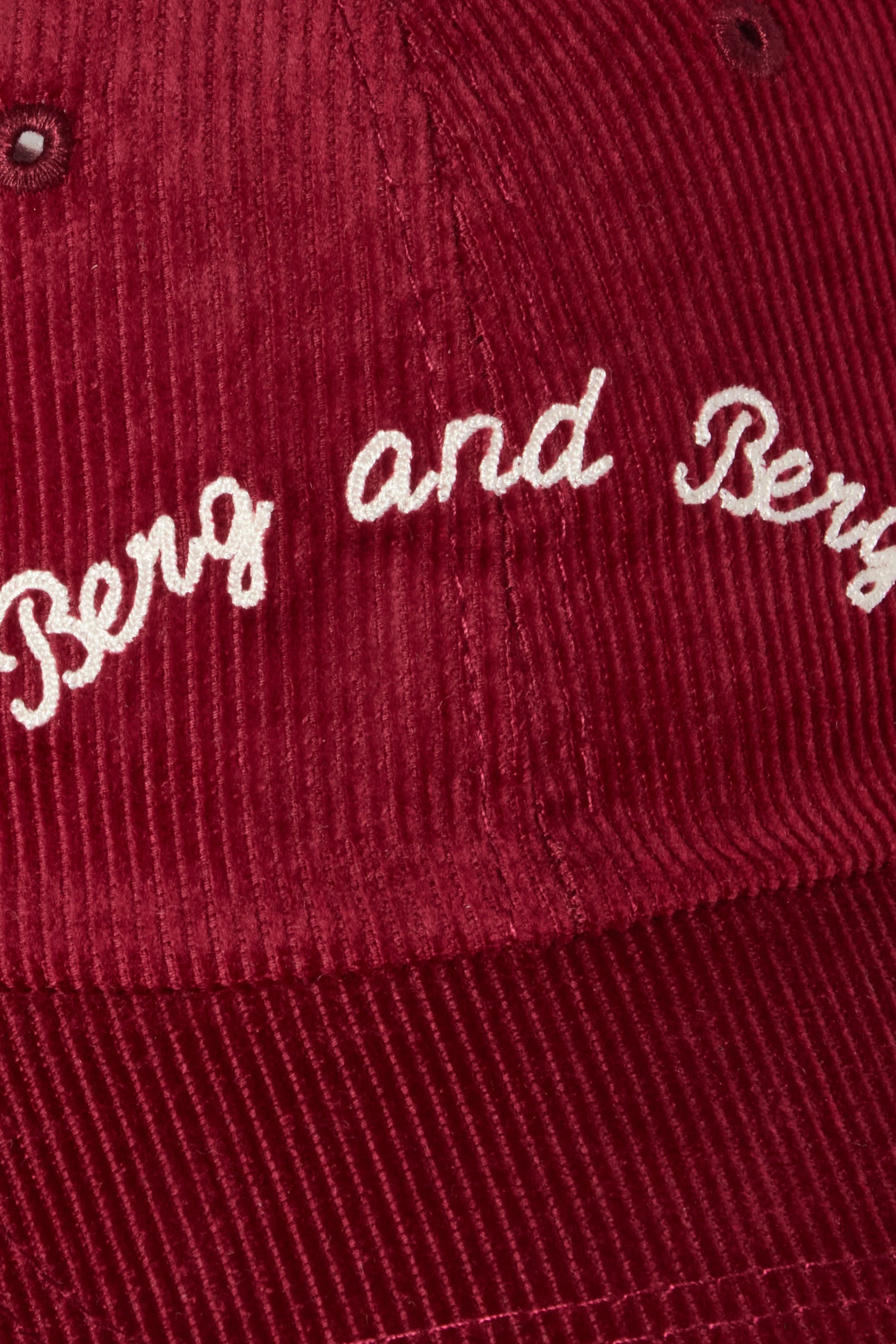 Corduroy Dad Cap - Burgundy - Image 3