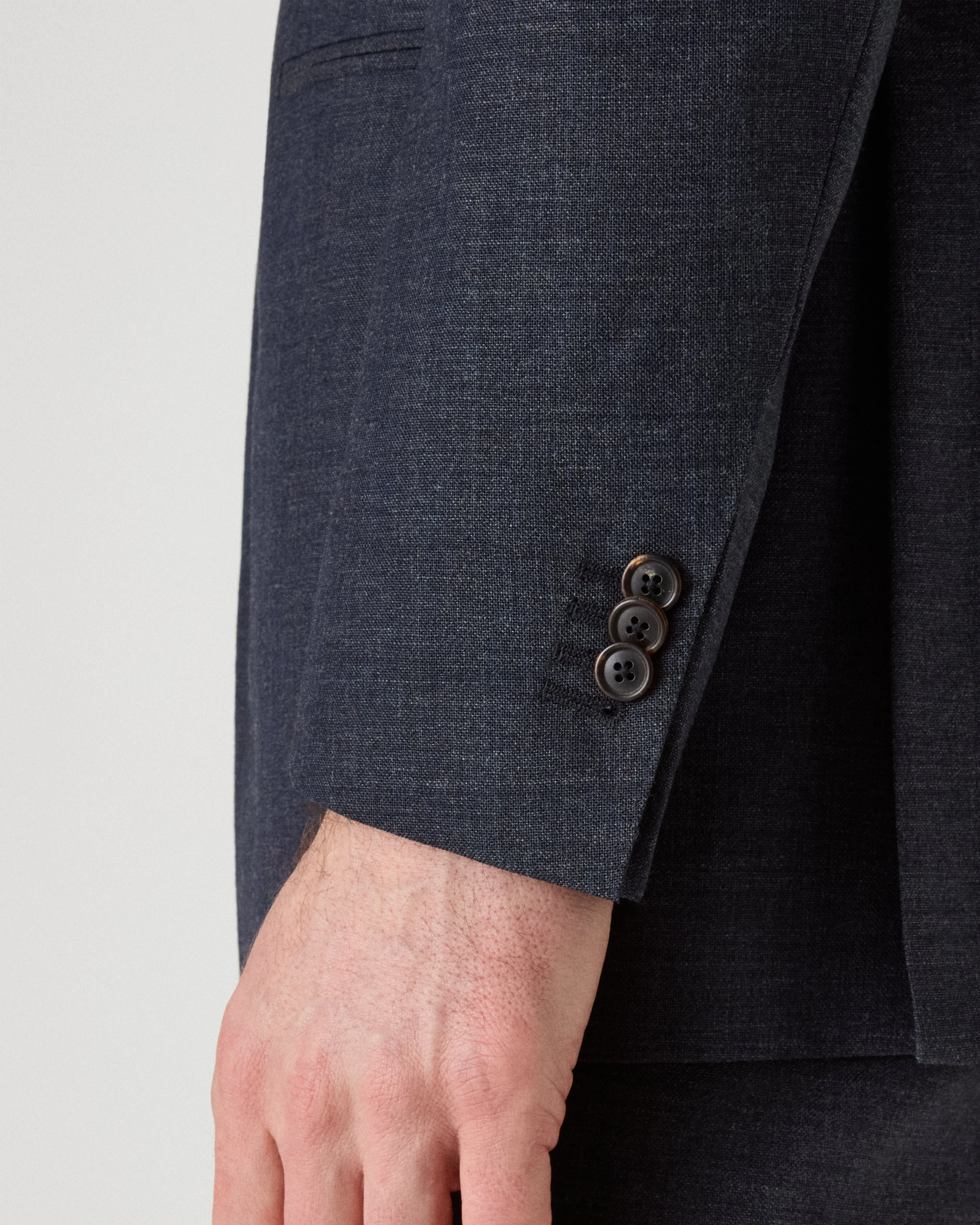 Dag High Twist Suit Jacket - Air Force Blue - Image 3
