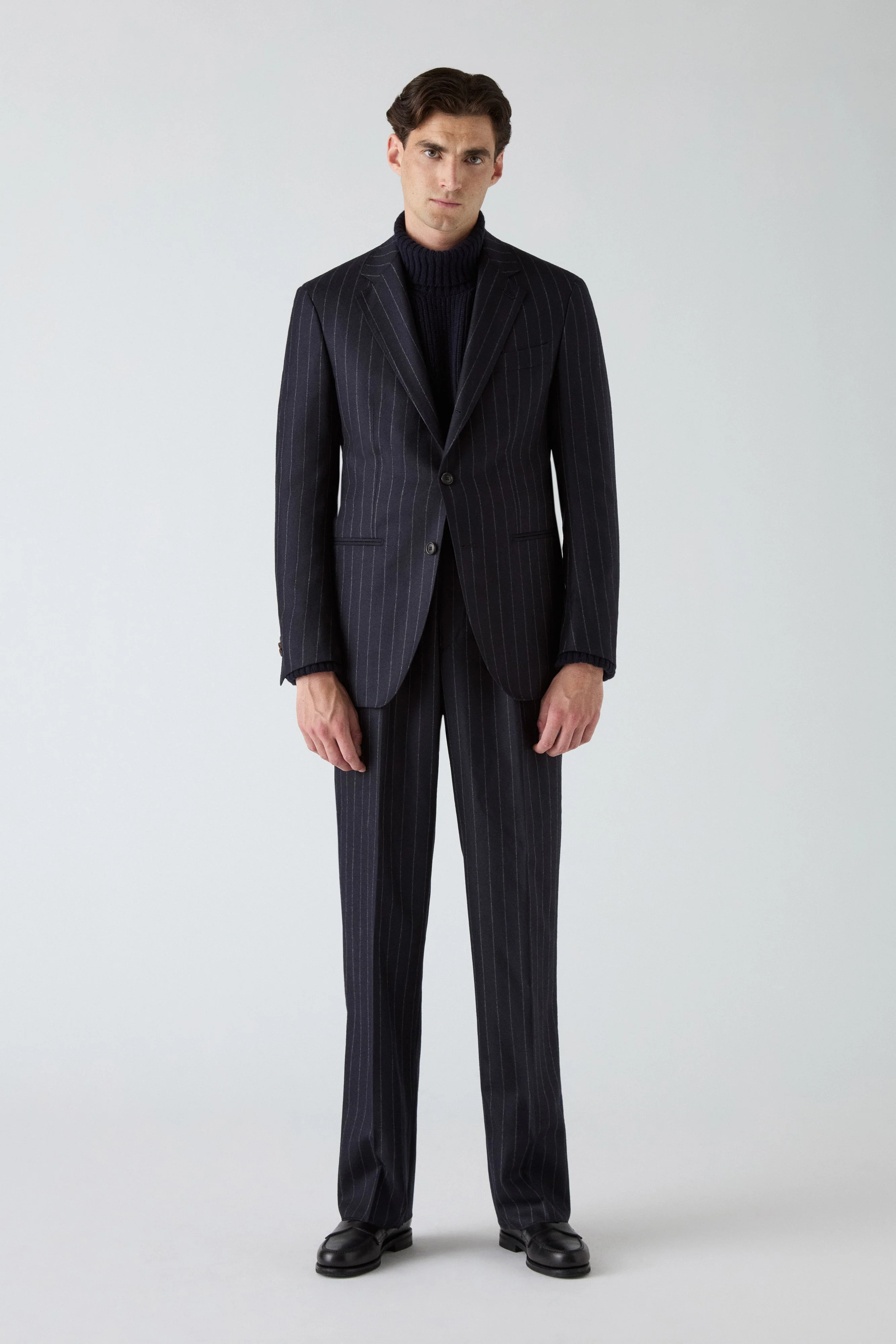 Dag Pinstripe Suit - Navy