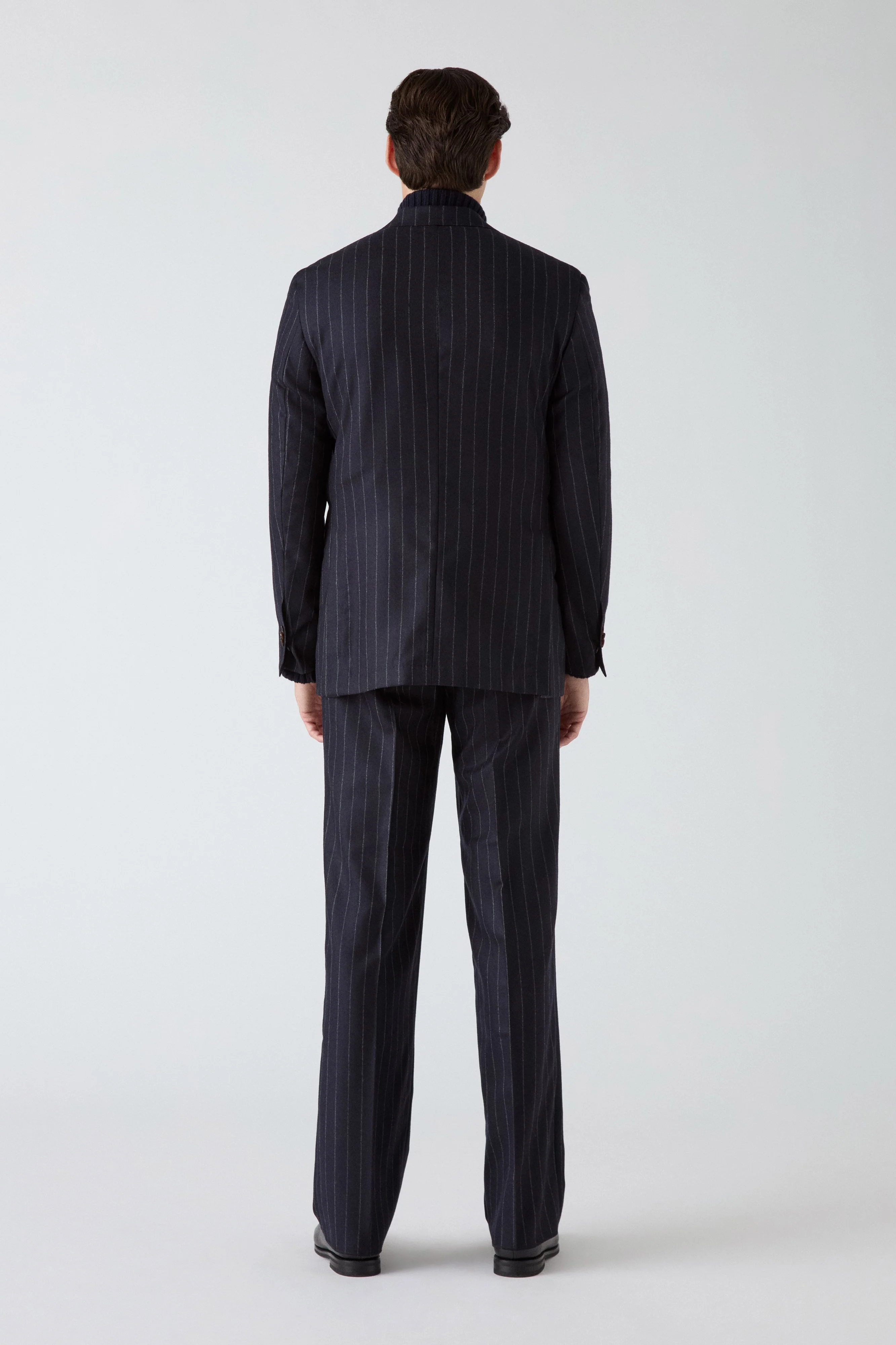 Dag Pinstripe Suit - Navy - Image 4