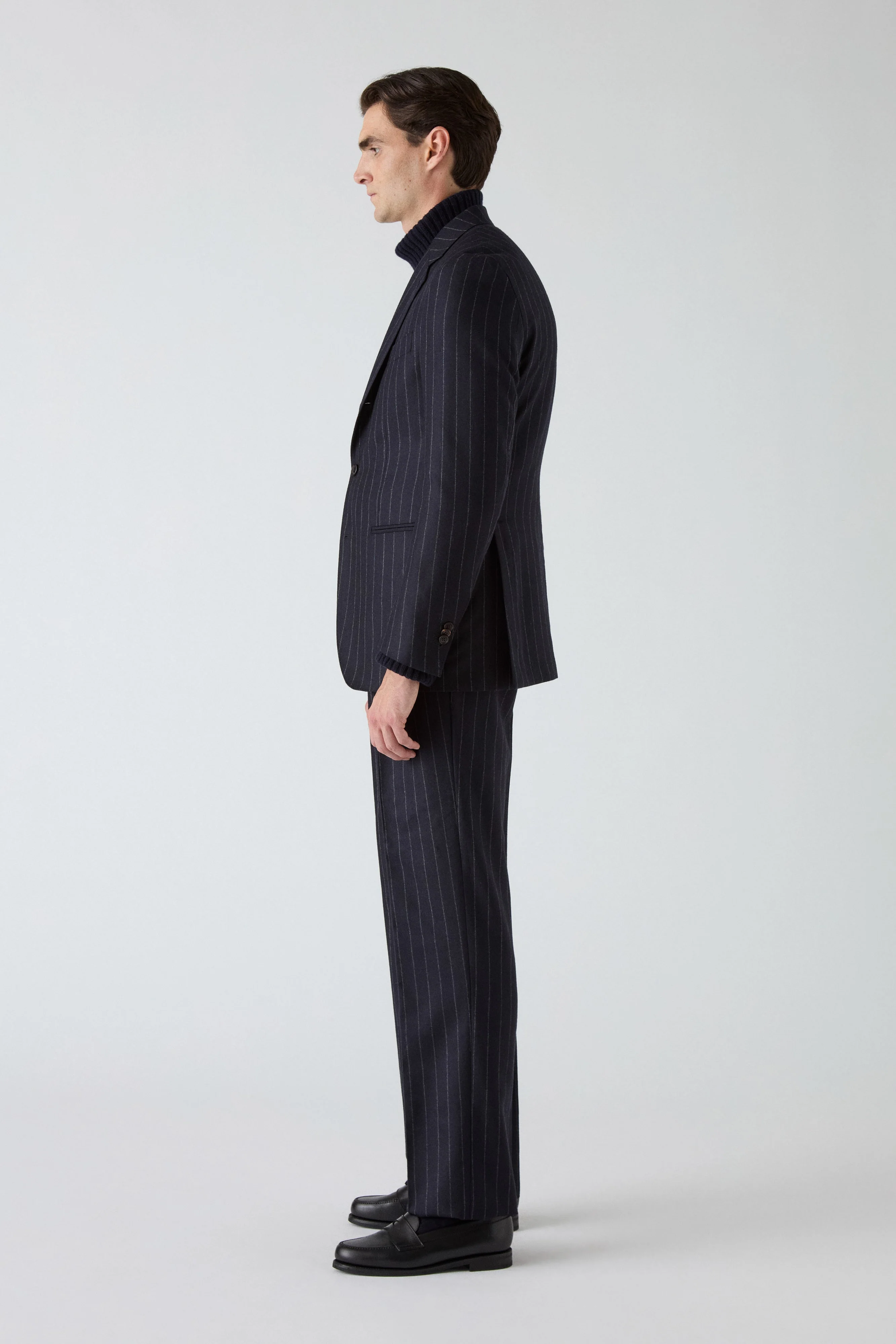 Dag Pinstripe Suit - Navy - Image 5