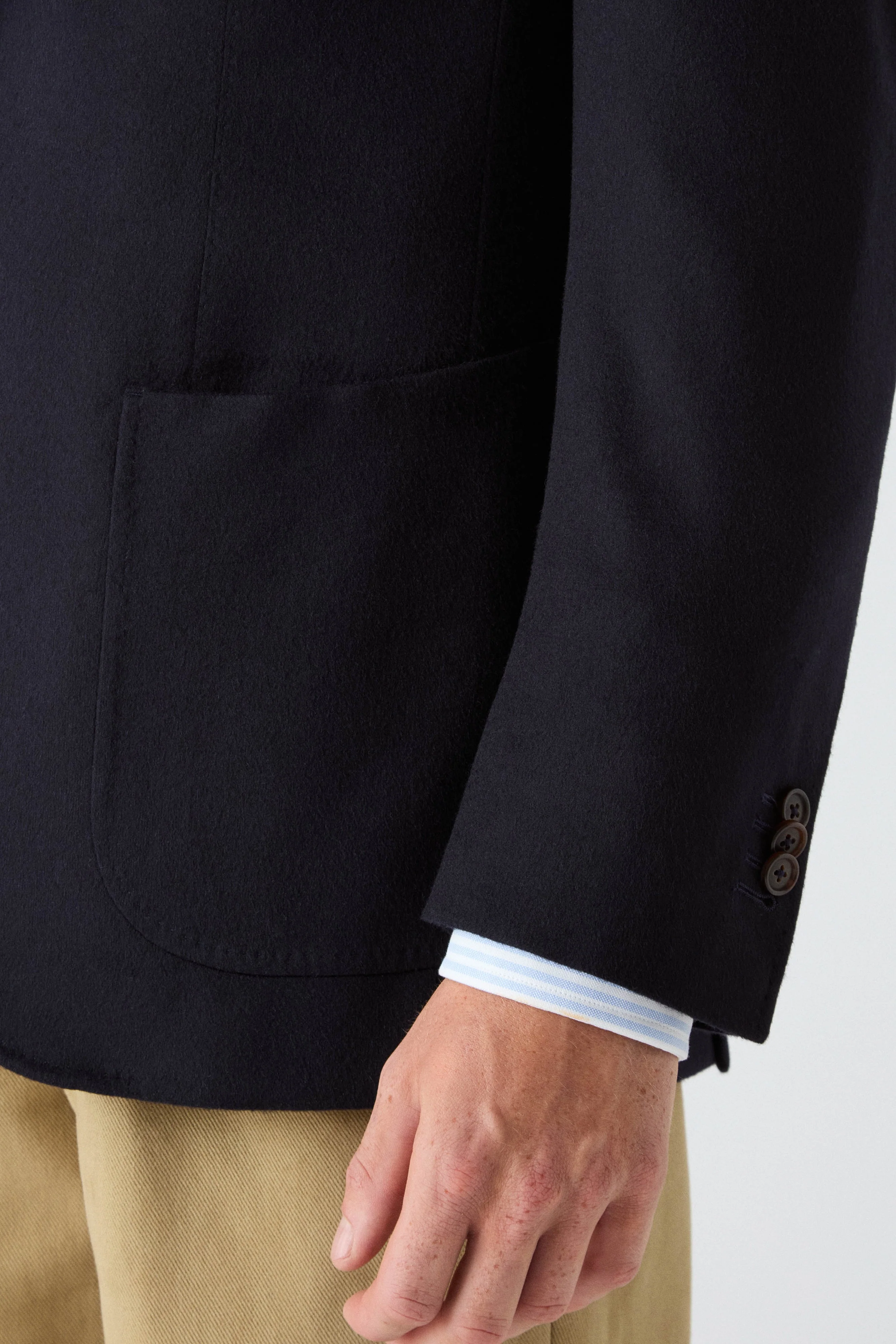 Dag Sport Cashmere Jacket - Navy - Image 5
