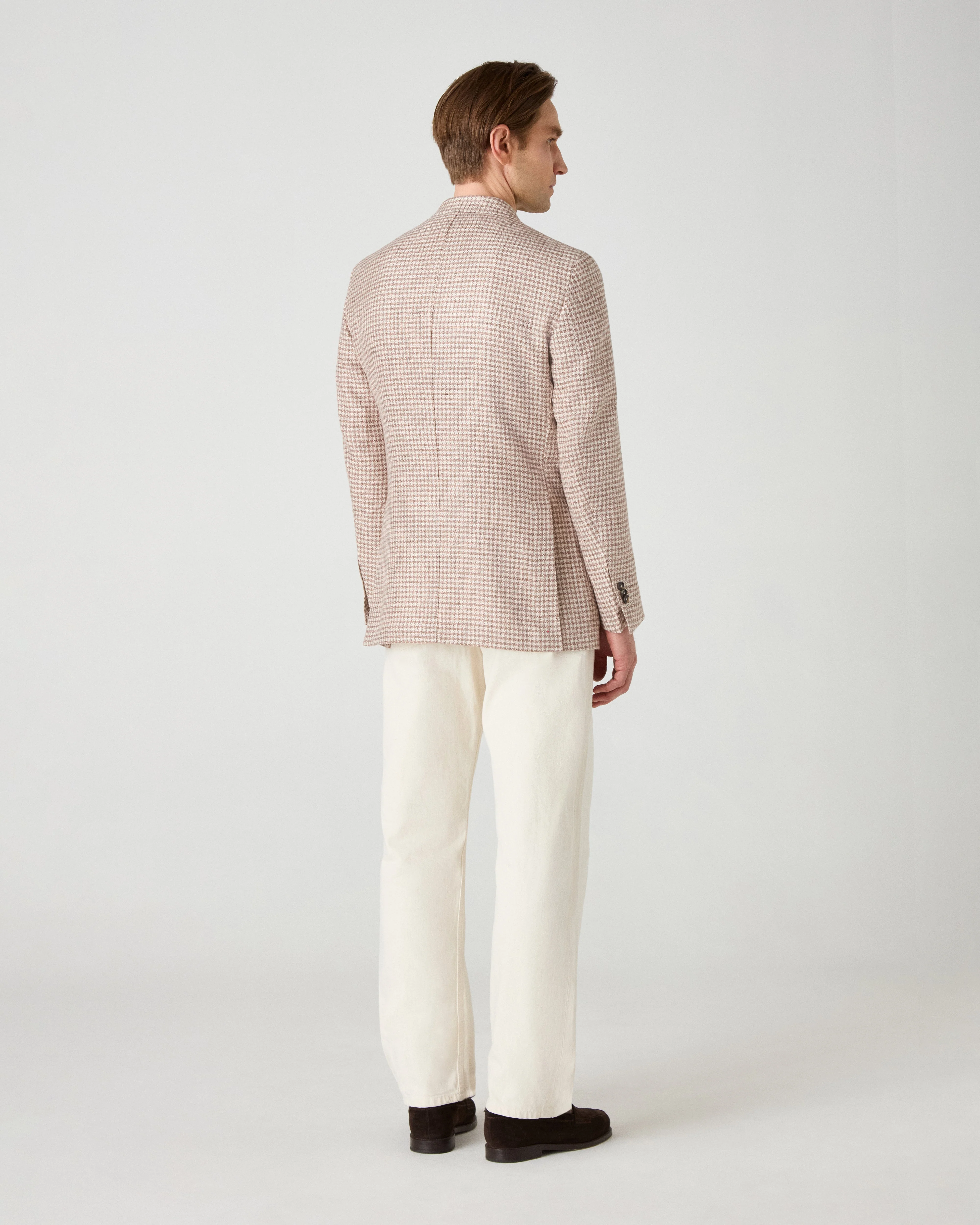 Dag Sport Summer Tweed Jacket - Sand/Ecru - Image 4