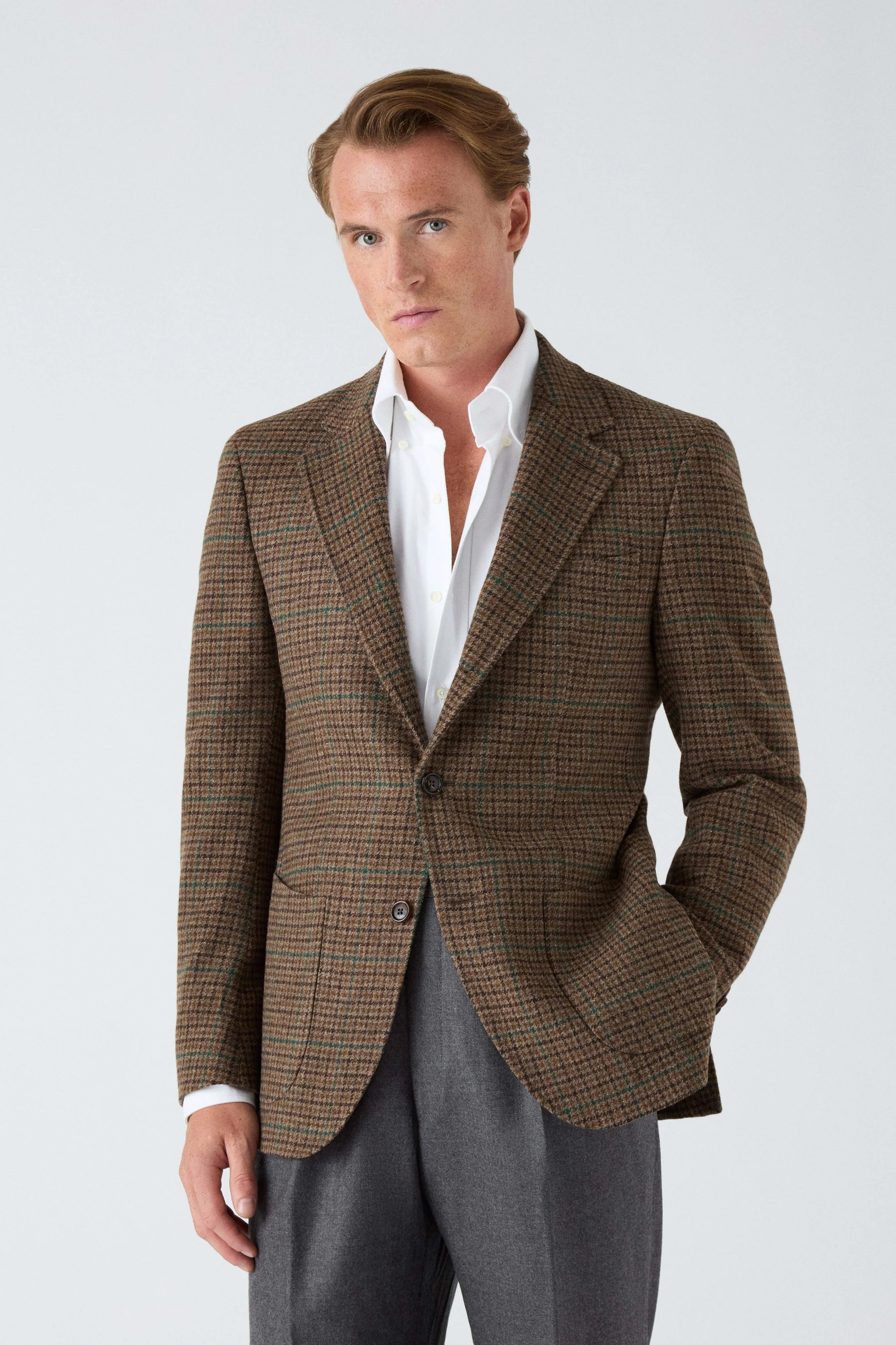 Dag Sport Tweed Jacket - Brown/Green - Image 3