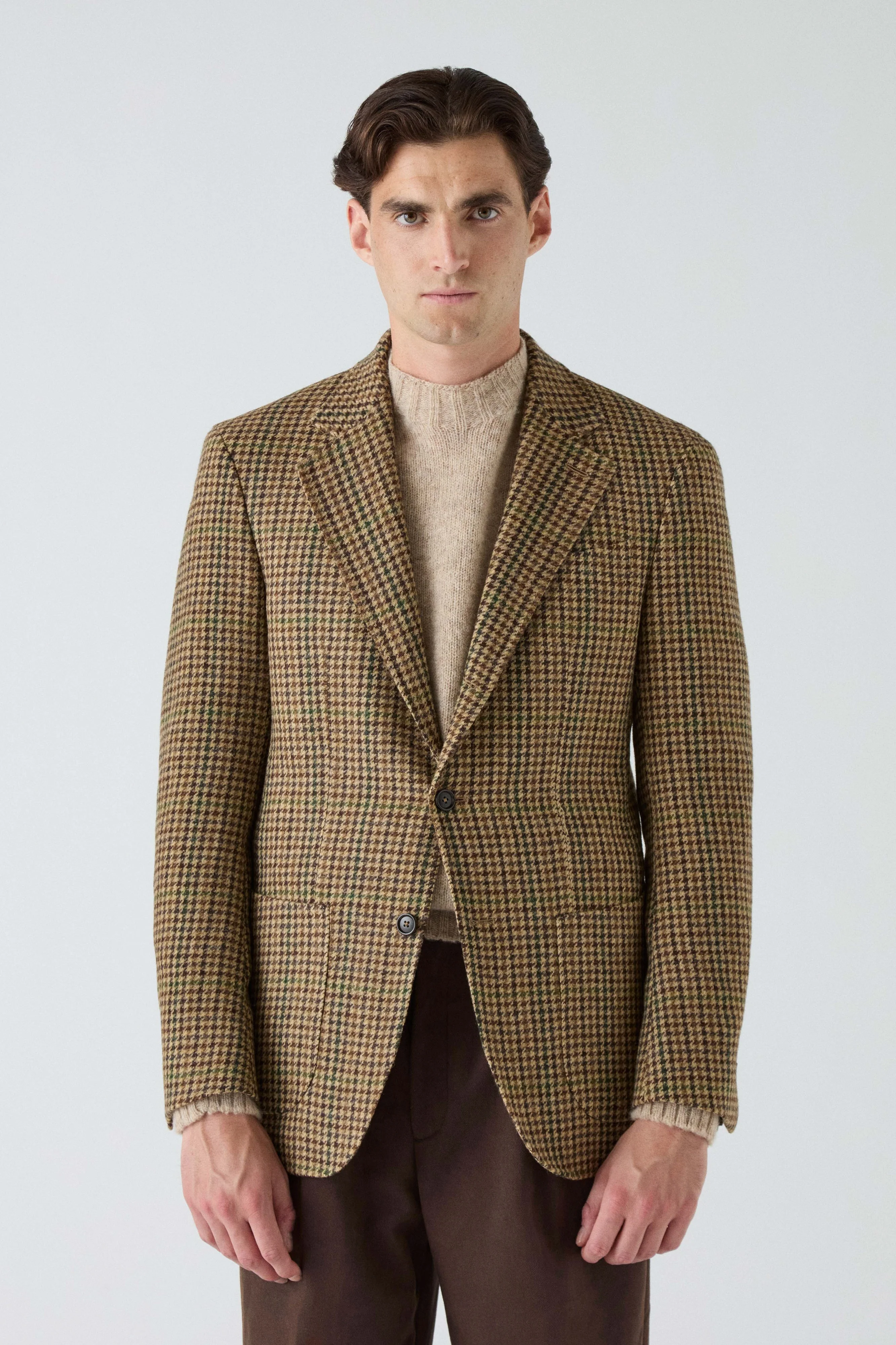 Dag Sport Tweed Jacket - Brown/Green/Oat - Image 3