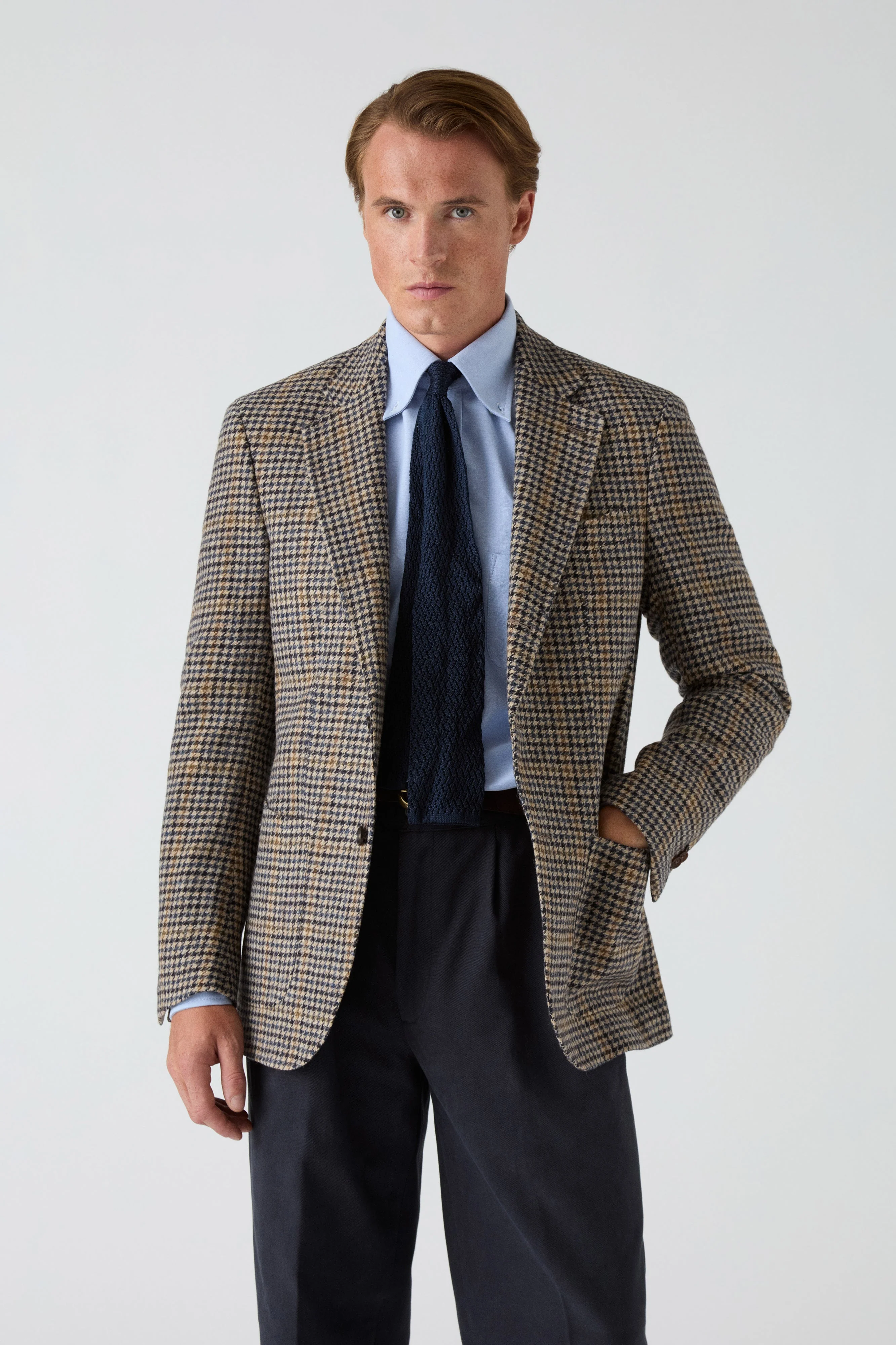 Dag Sport Tweed Jacket - Creme/Navy - Image 3