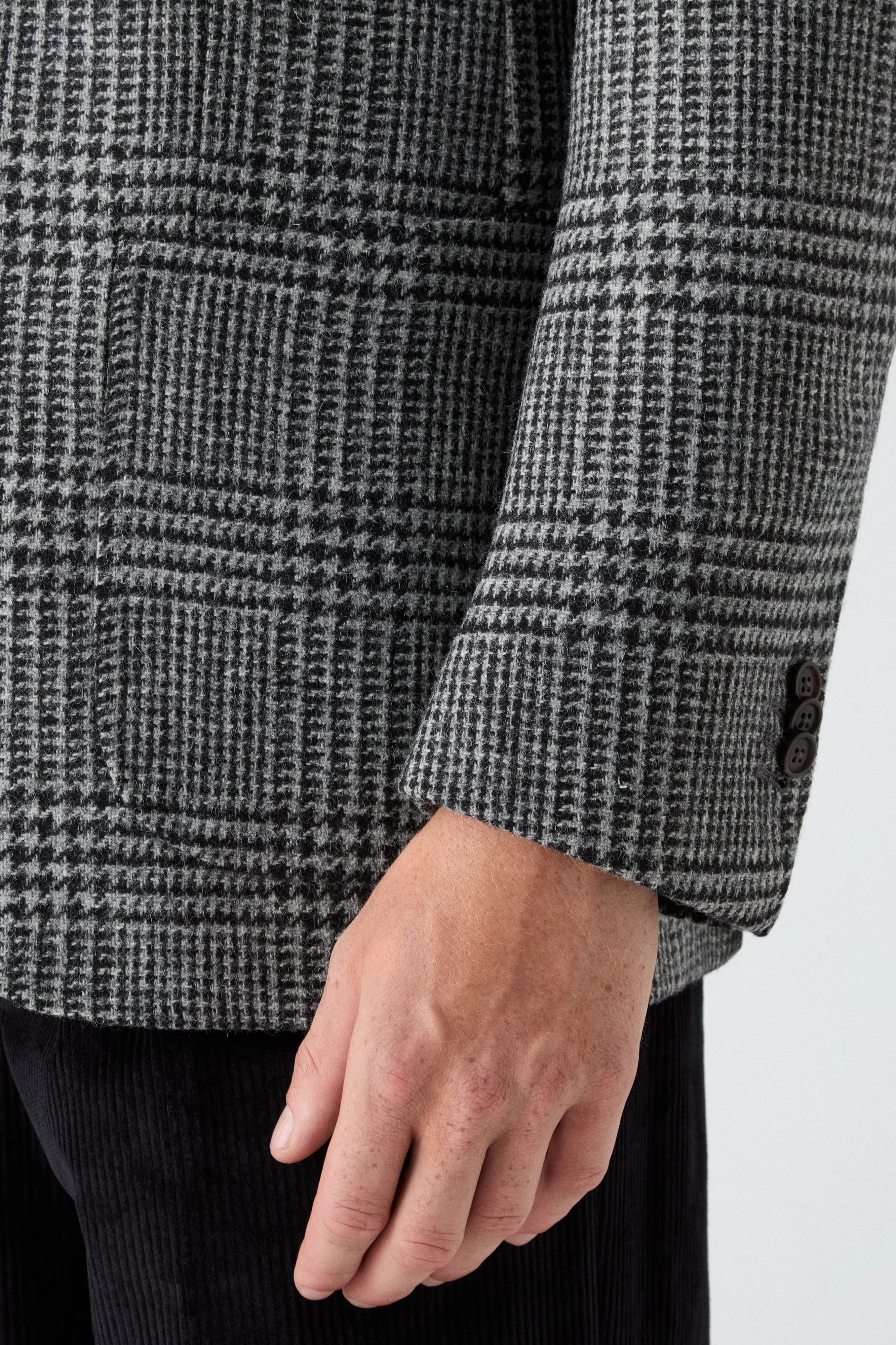 Dag Sport Tweed Jacket - Mid Grey/Black - Image 5