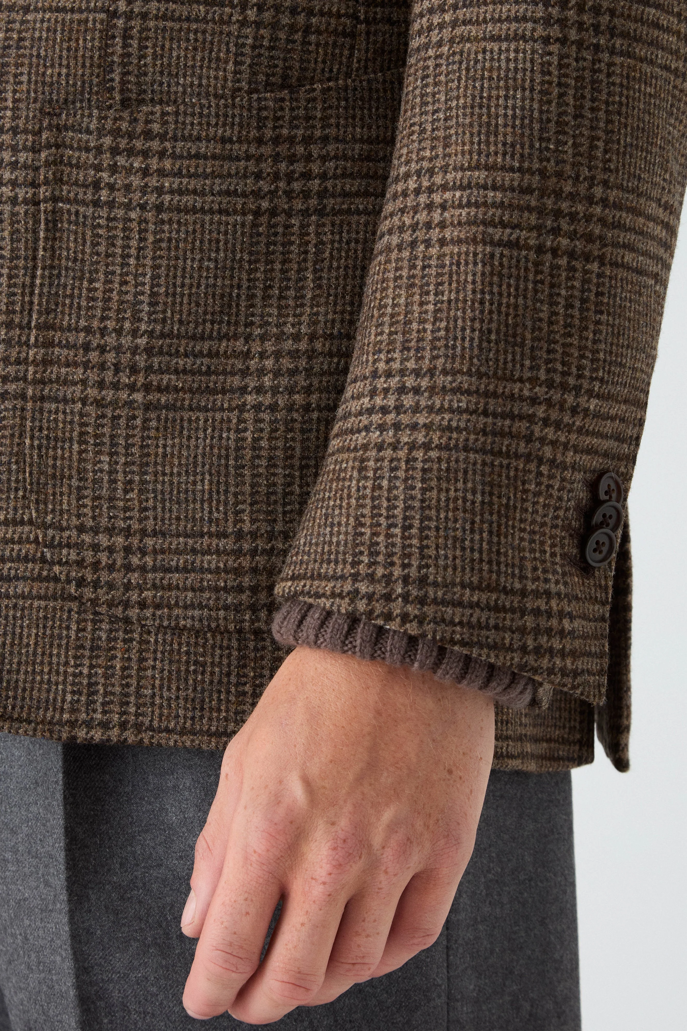 Dag Sport Tweed Jacket - Mocha Brown - Image 3