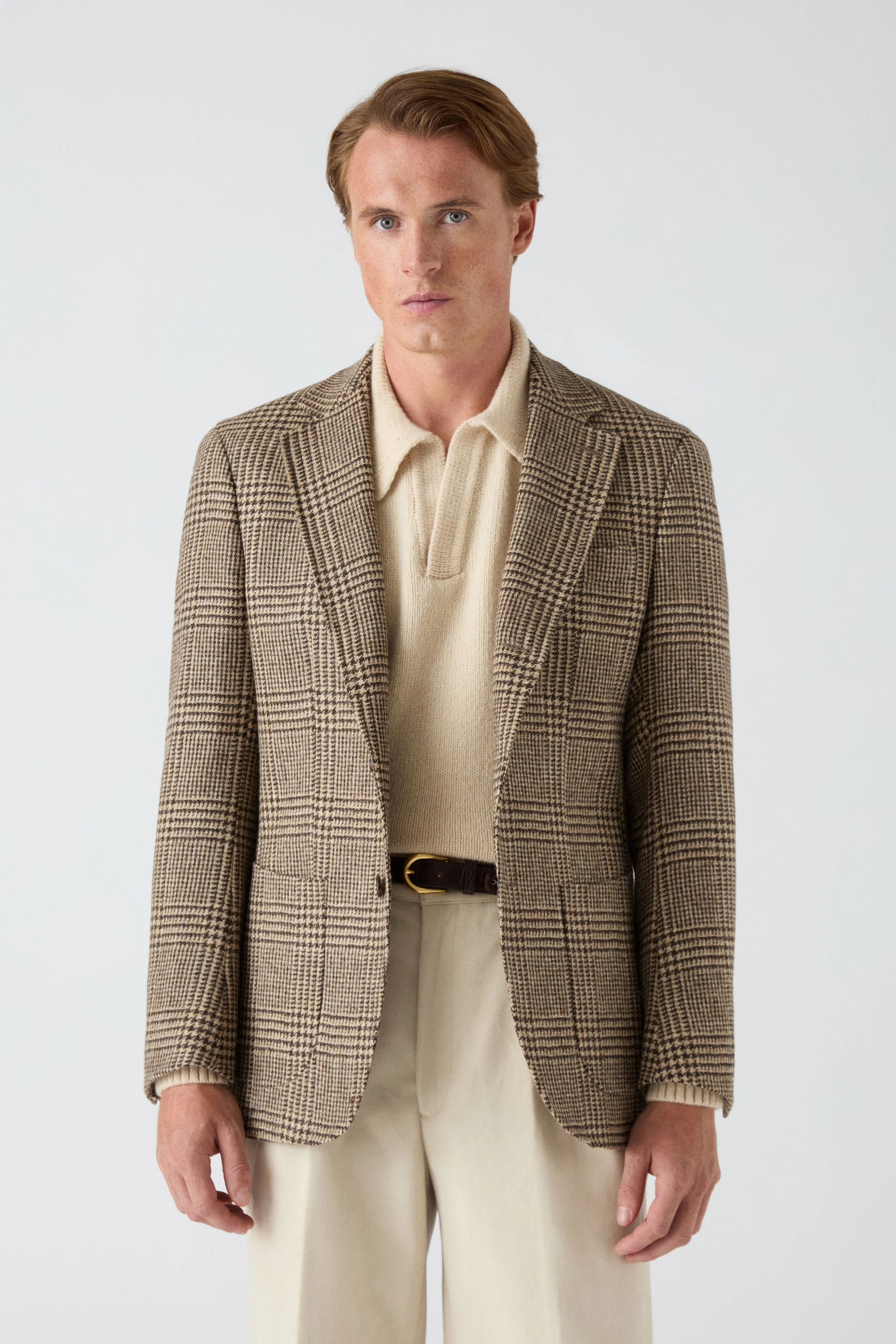 Dag Sport Tweed Jacket - Oat/Brown - Image 3