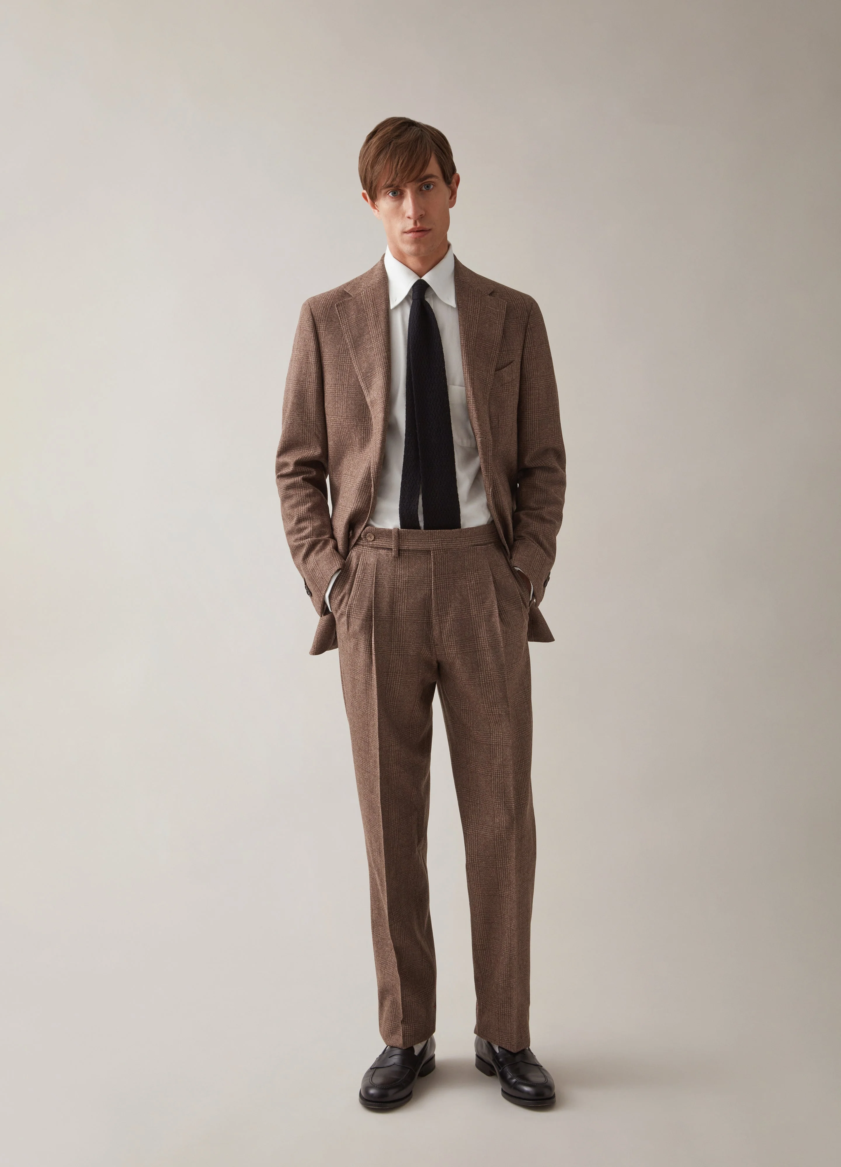 Dan Flannel Blazer - Brown Glencheck - Image 4
