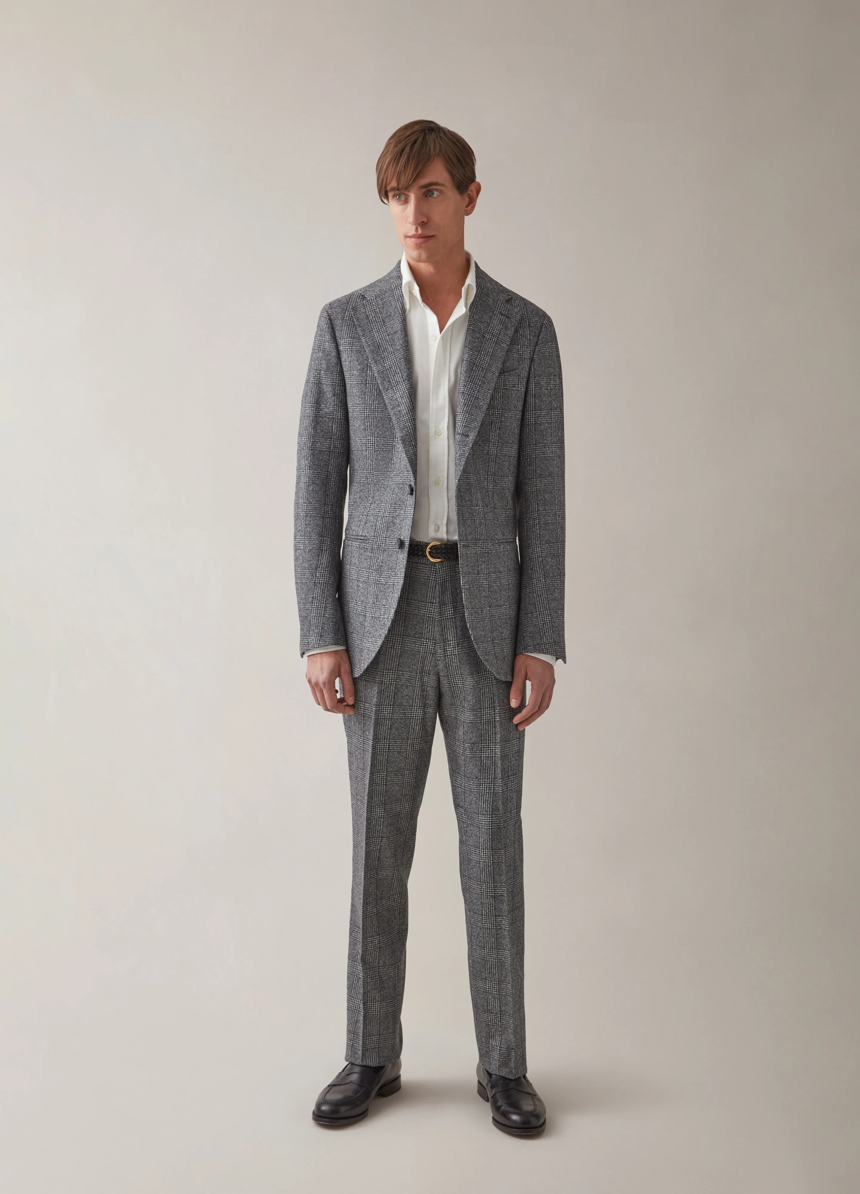 Dan Flannel Blazer - Grey Glencheck - Image 2