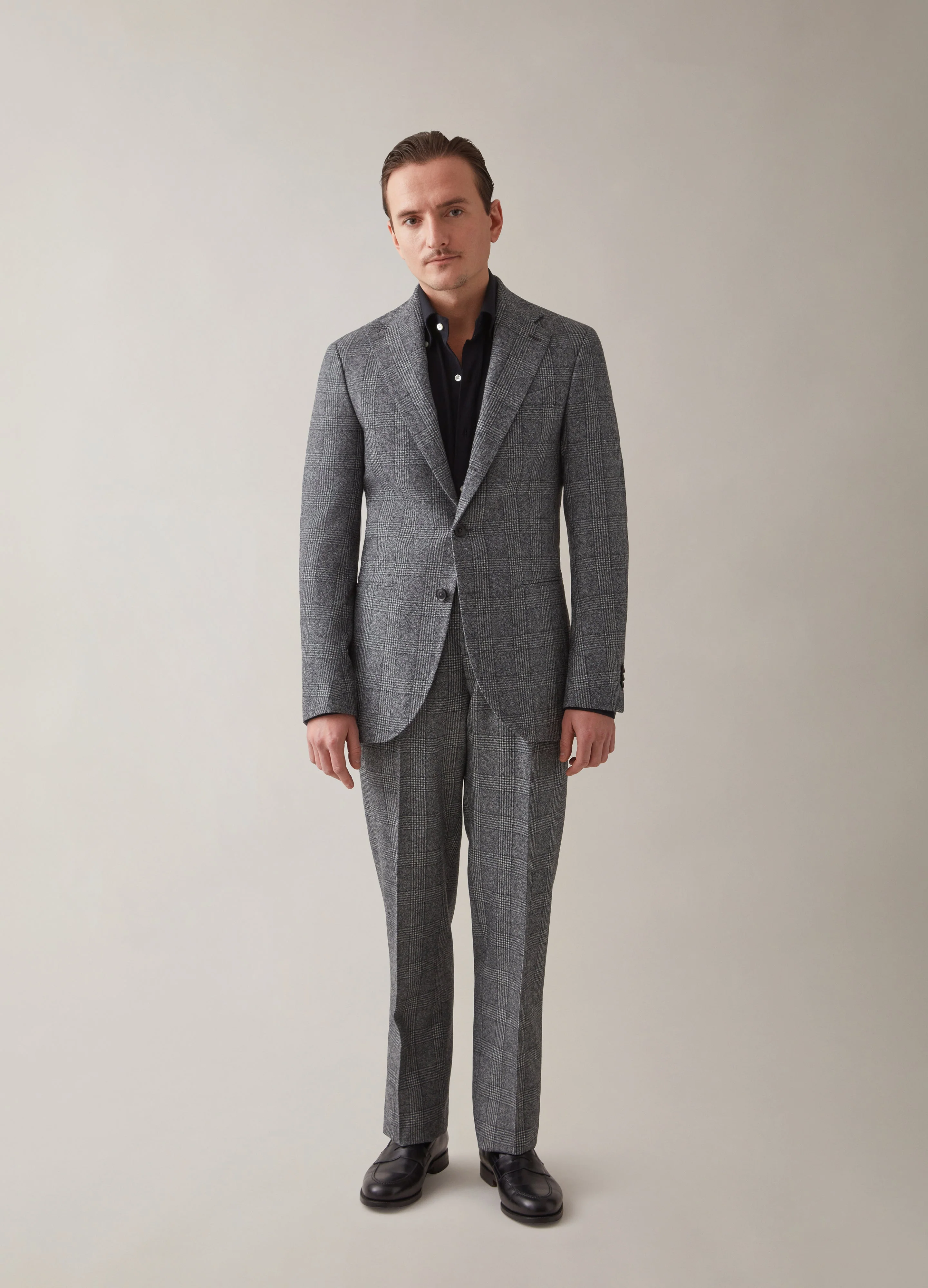 Dan Flannel Blazer - Grey Glencheck - Image 4