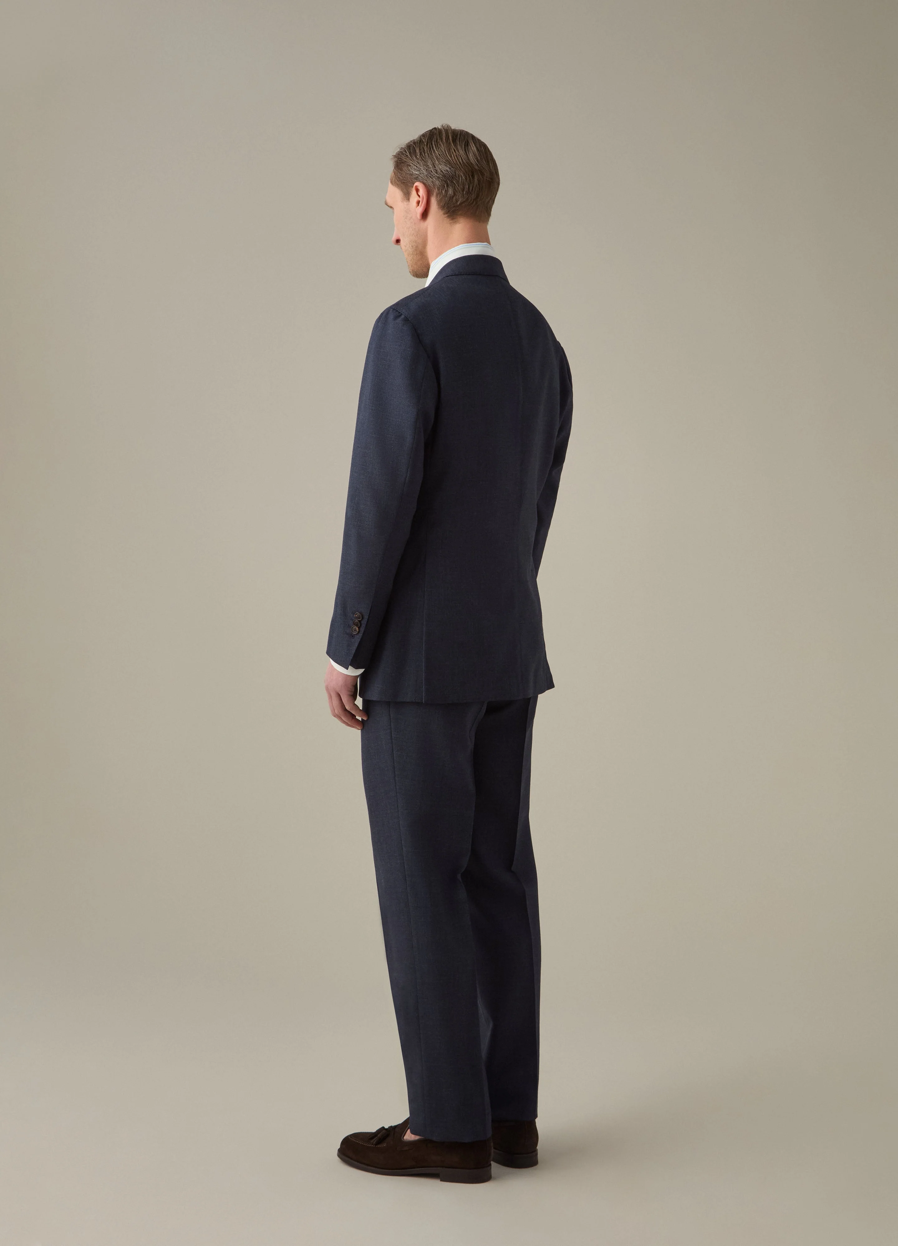 Don High Twist Suit Jacket - Air Force - Image 2