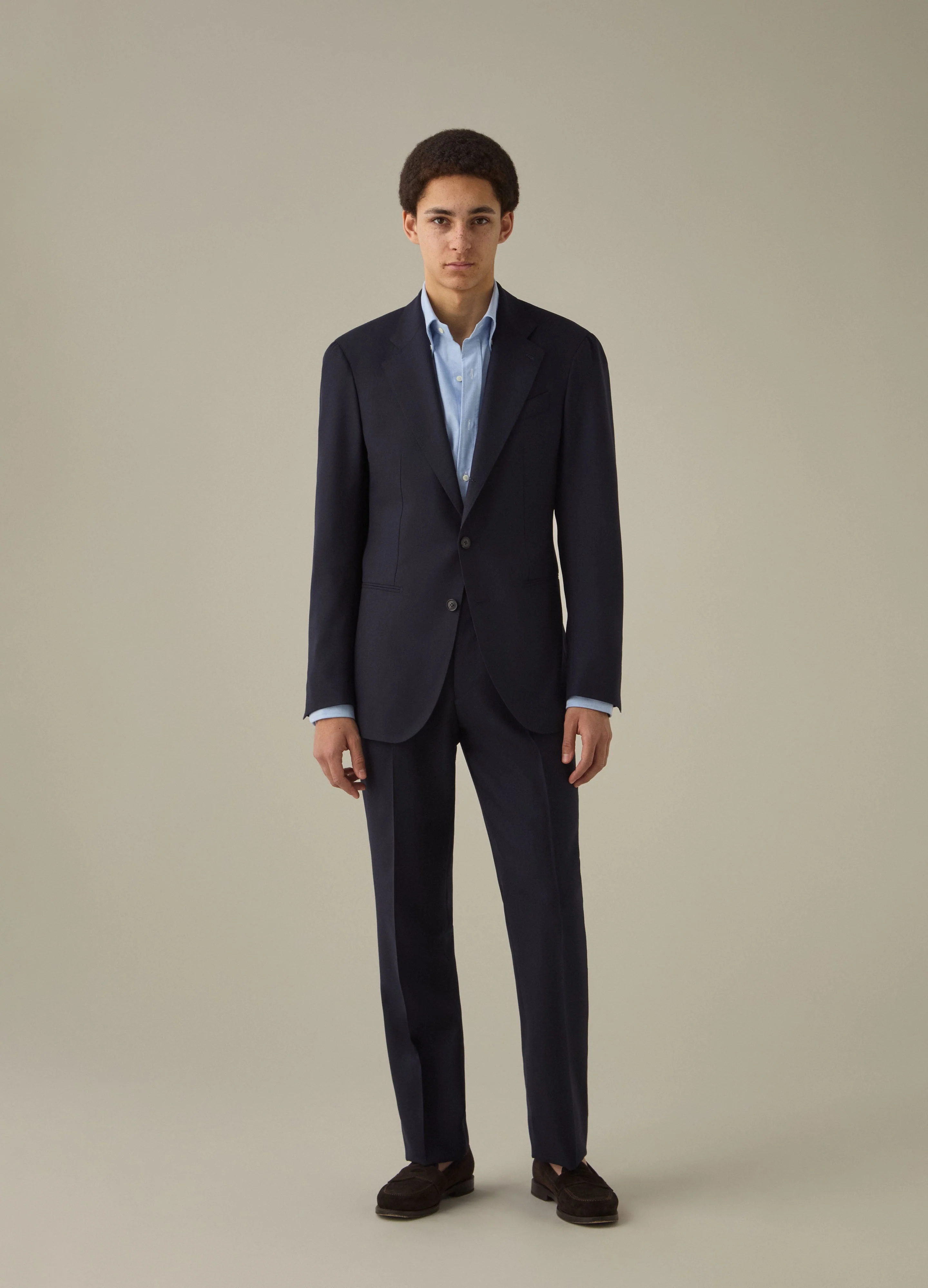 Don High Twist Suit Jacket - Navy