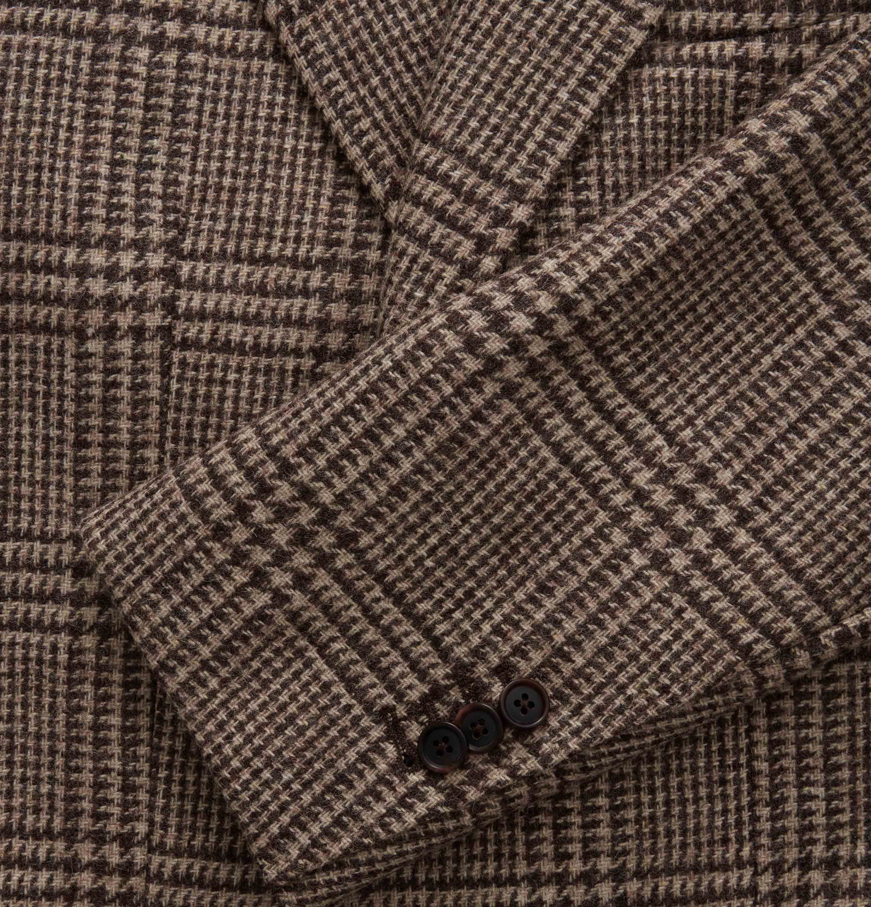 Dan Sport Tweed Blazer - Brown/Oat Glencheck - Image 4