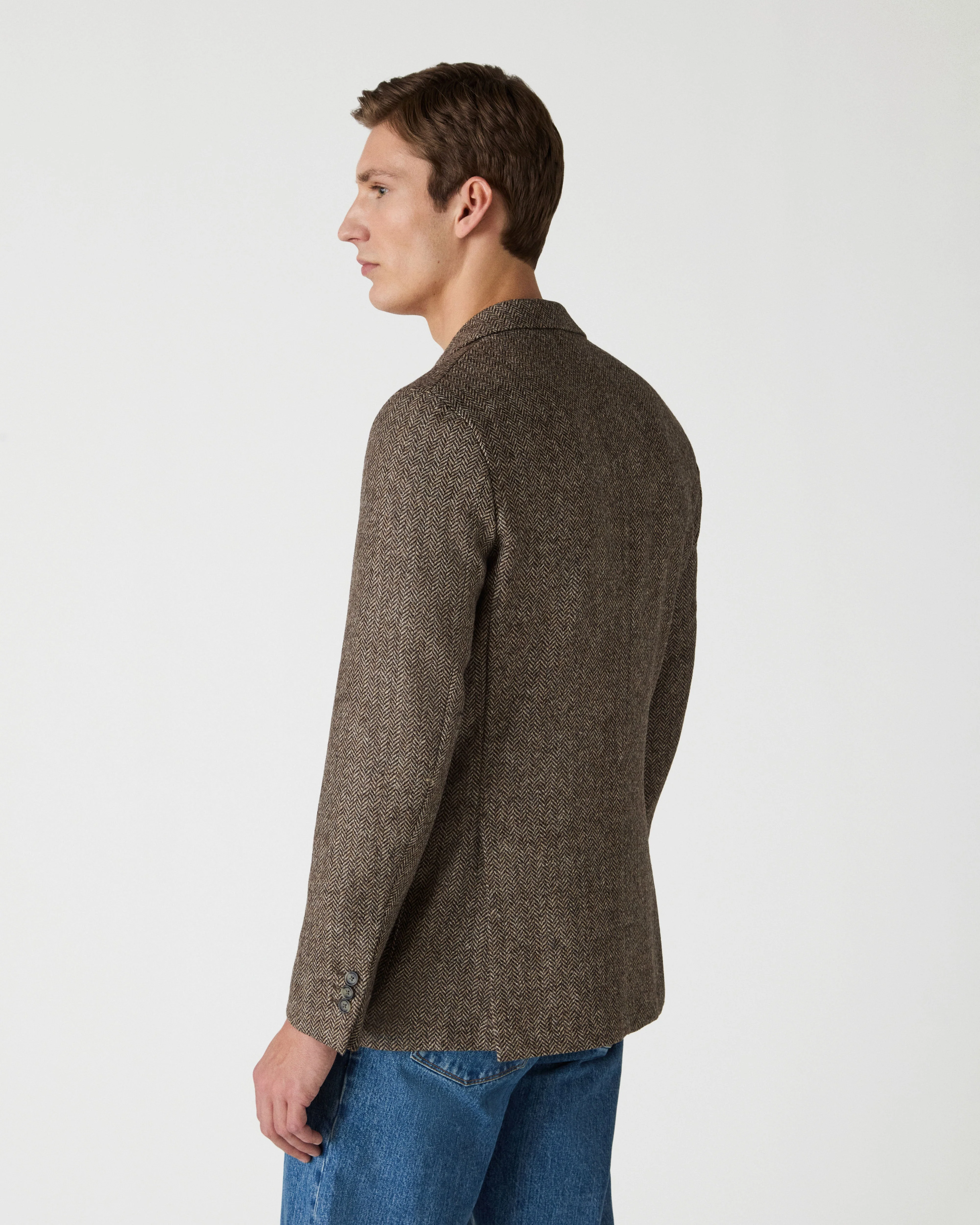 Dante Unlined Tweed jacket - Oatmeal - Image 3