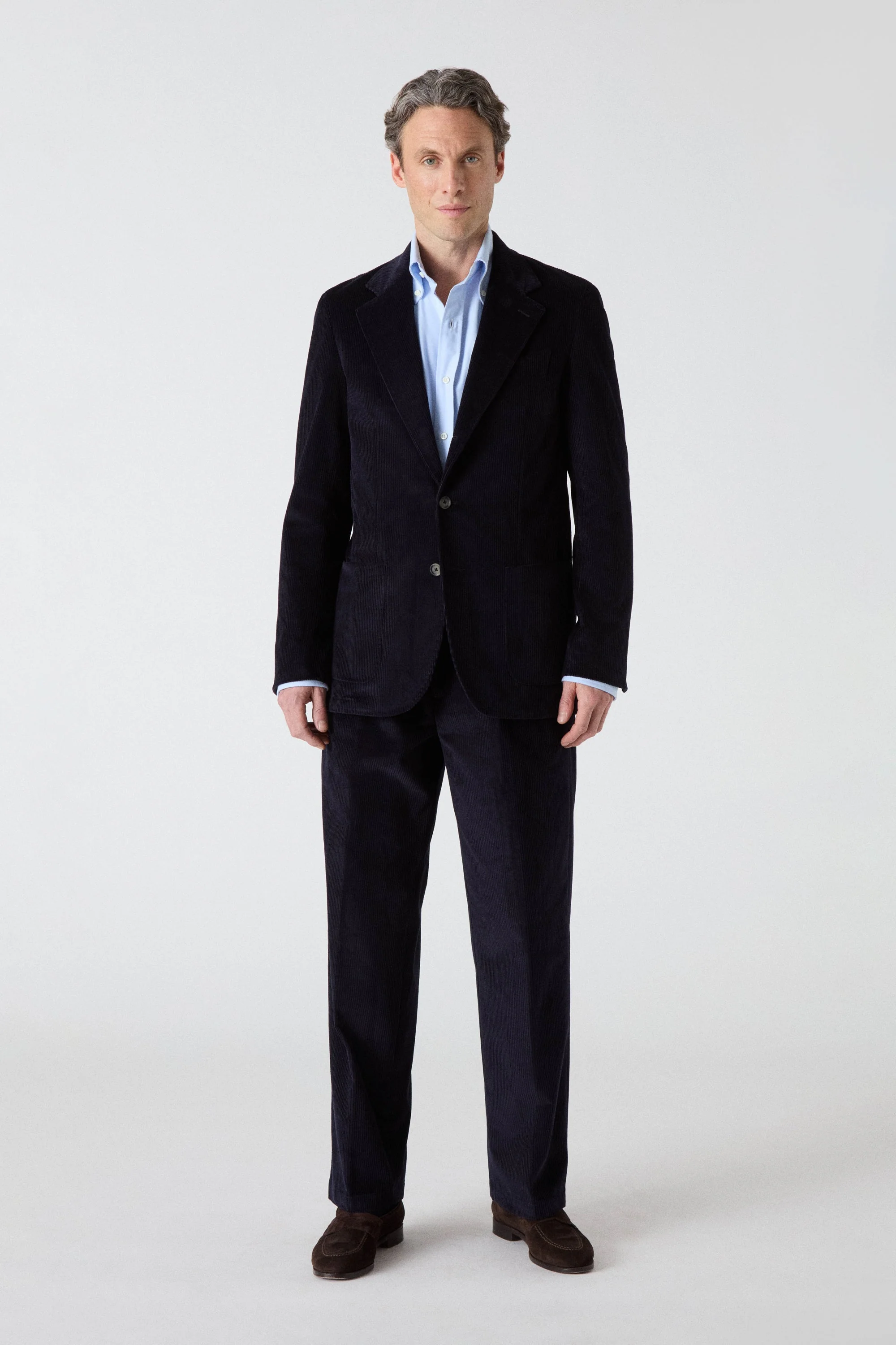 Dante Unlined Corduroy Jacket - Navy - Image 4