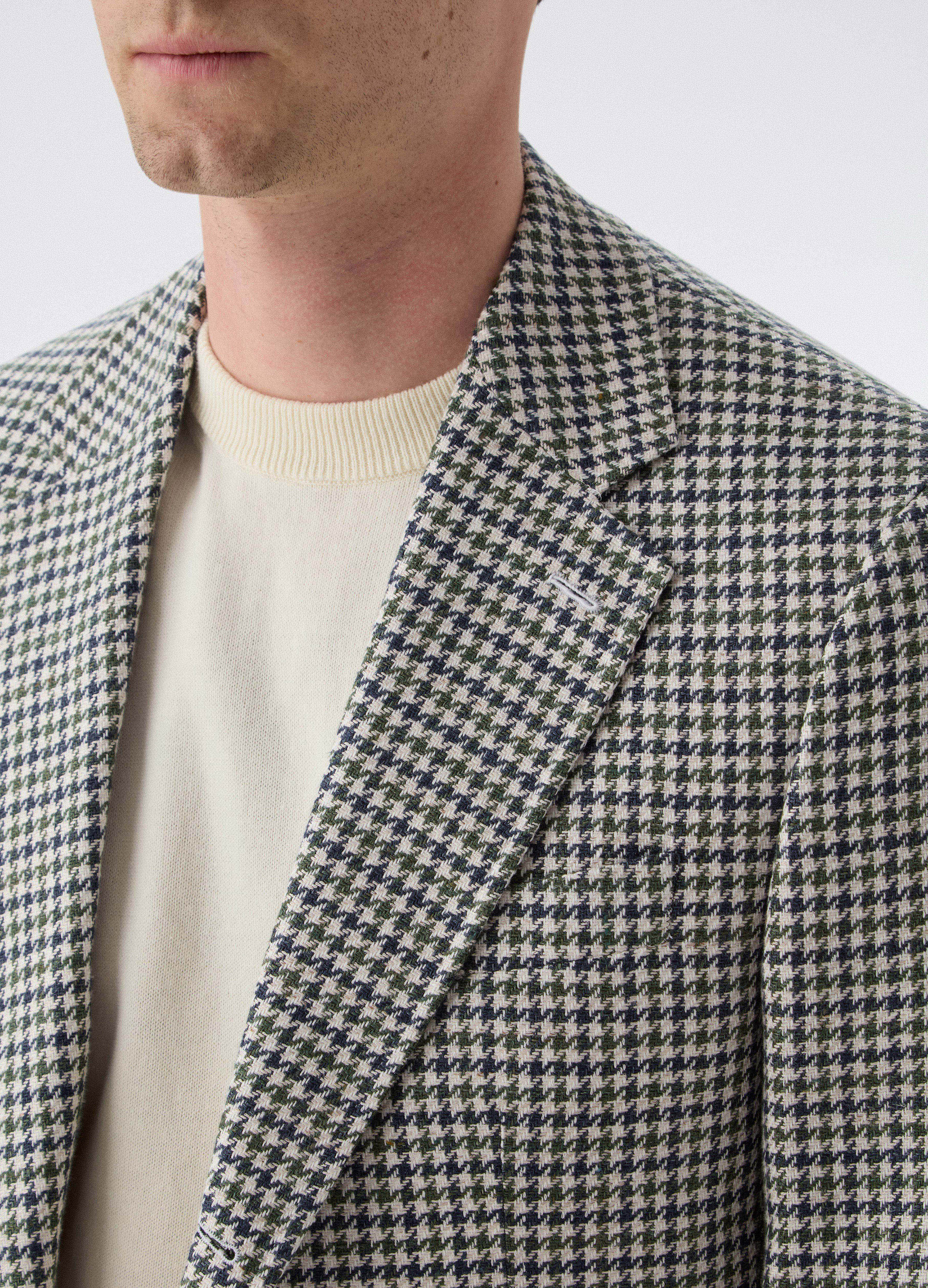 Don Sport Summer Tweed Jacket - Green/Blue - Image 2