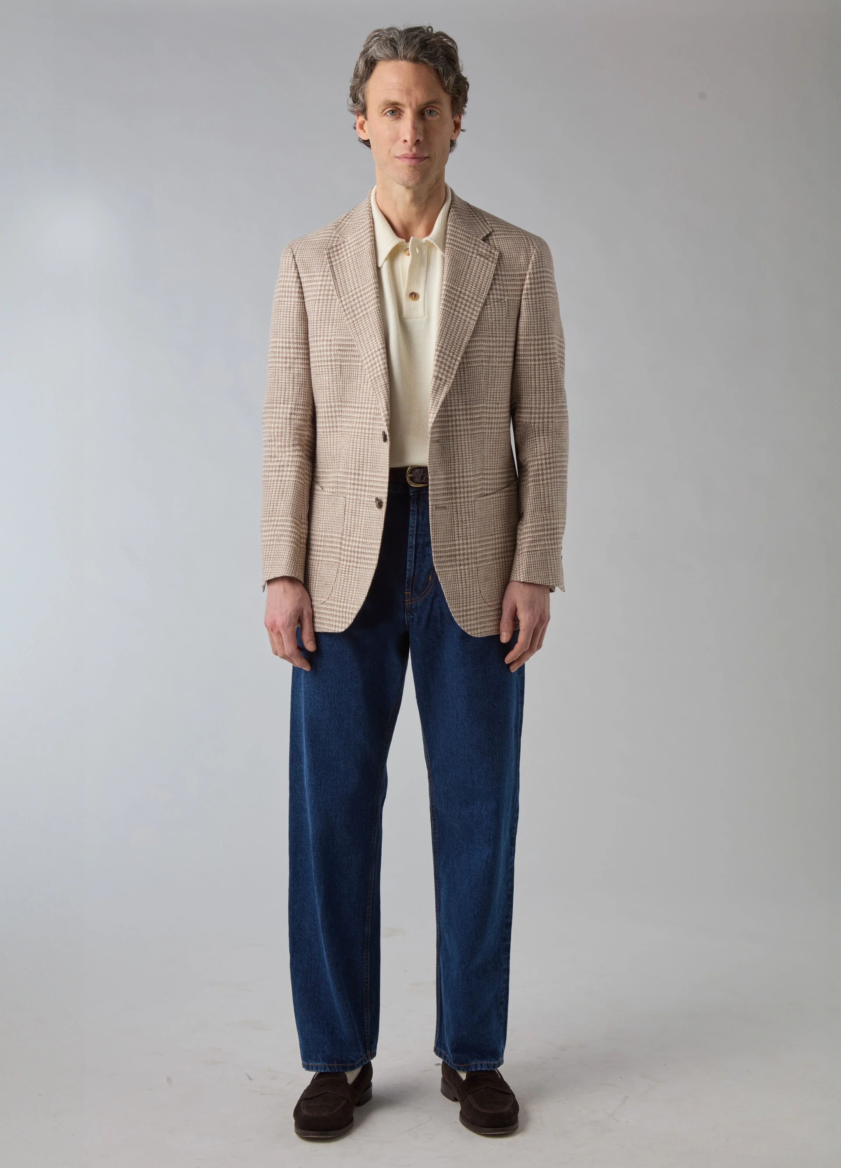 Don Sport Summer Tweed Jacket - Sand - Image 4