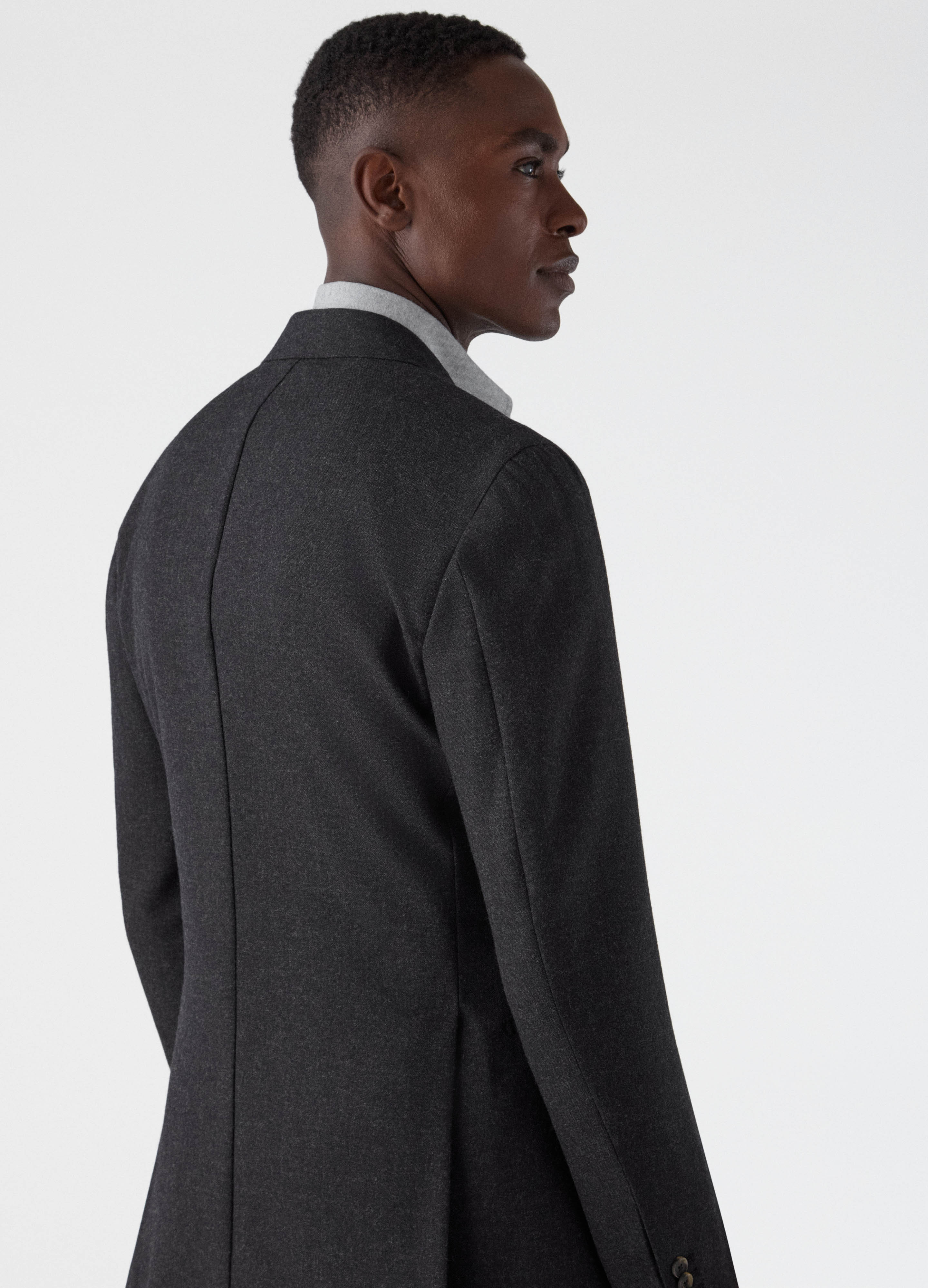 Don Winter High Twist Suit Jacket - Mid Grey - Image 5