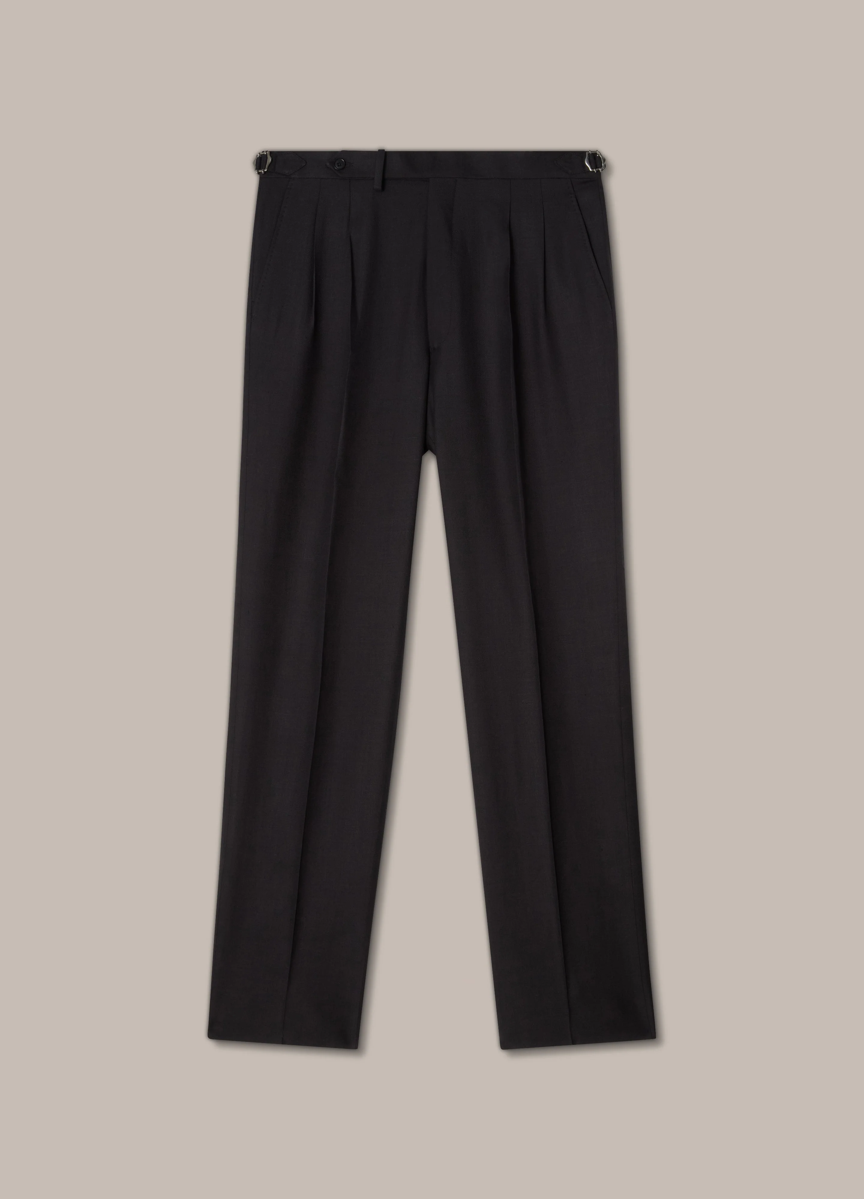 Don Wool/Silk/Linen Suit - Black - Image 3