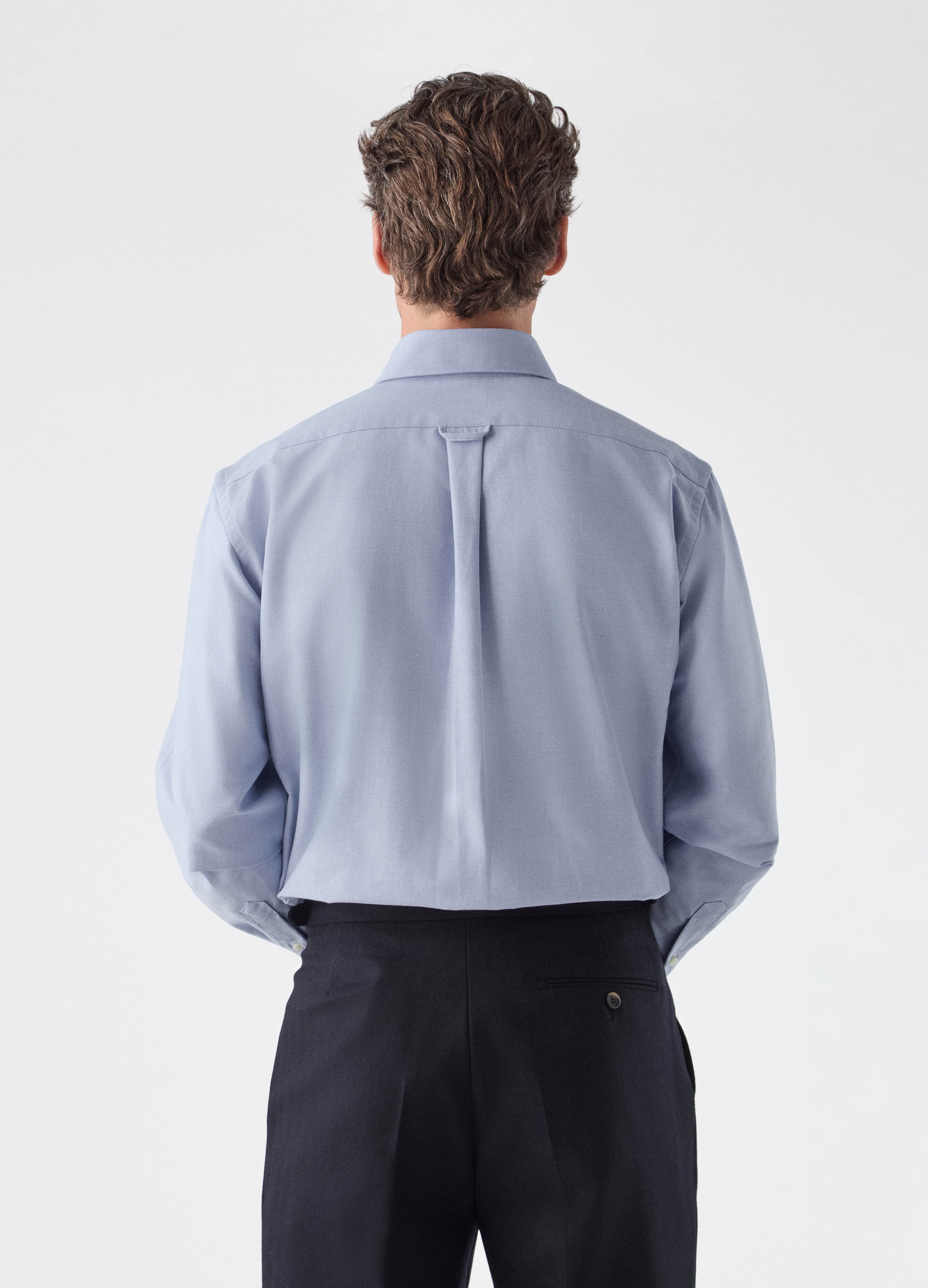 Fabian Oxford Turndown Collar Shirt - Light Blue - Image 3